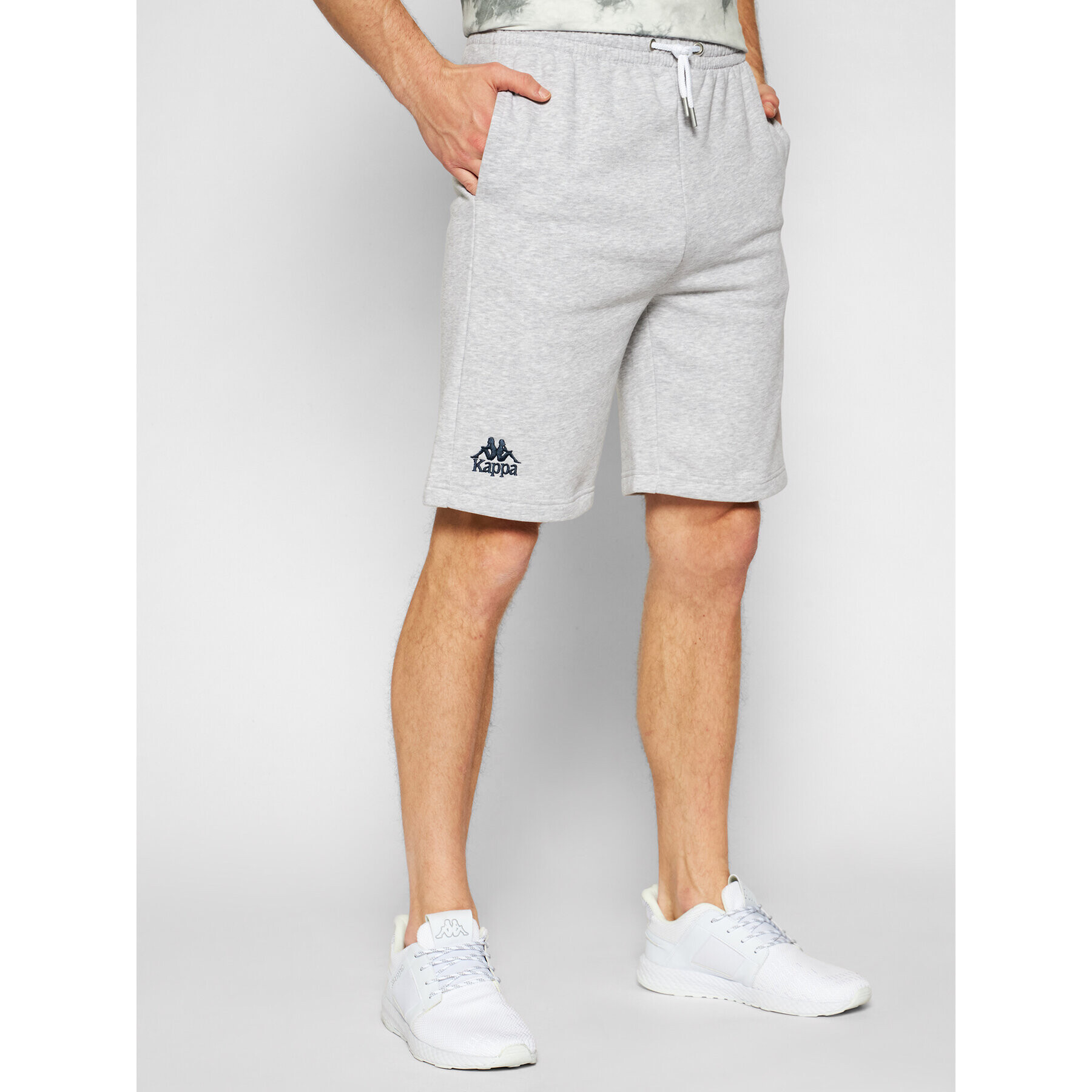 Kappa Спортни шорти 705423 Сив Regular Fit - Pepit.bg