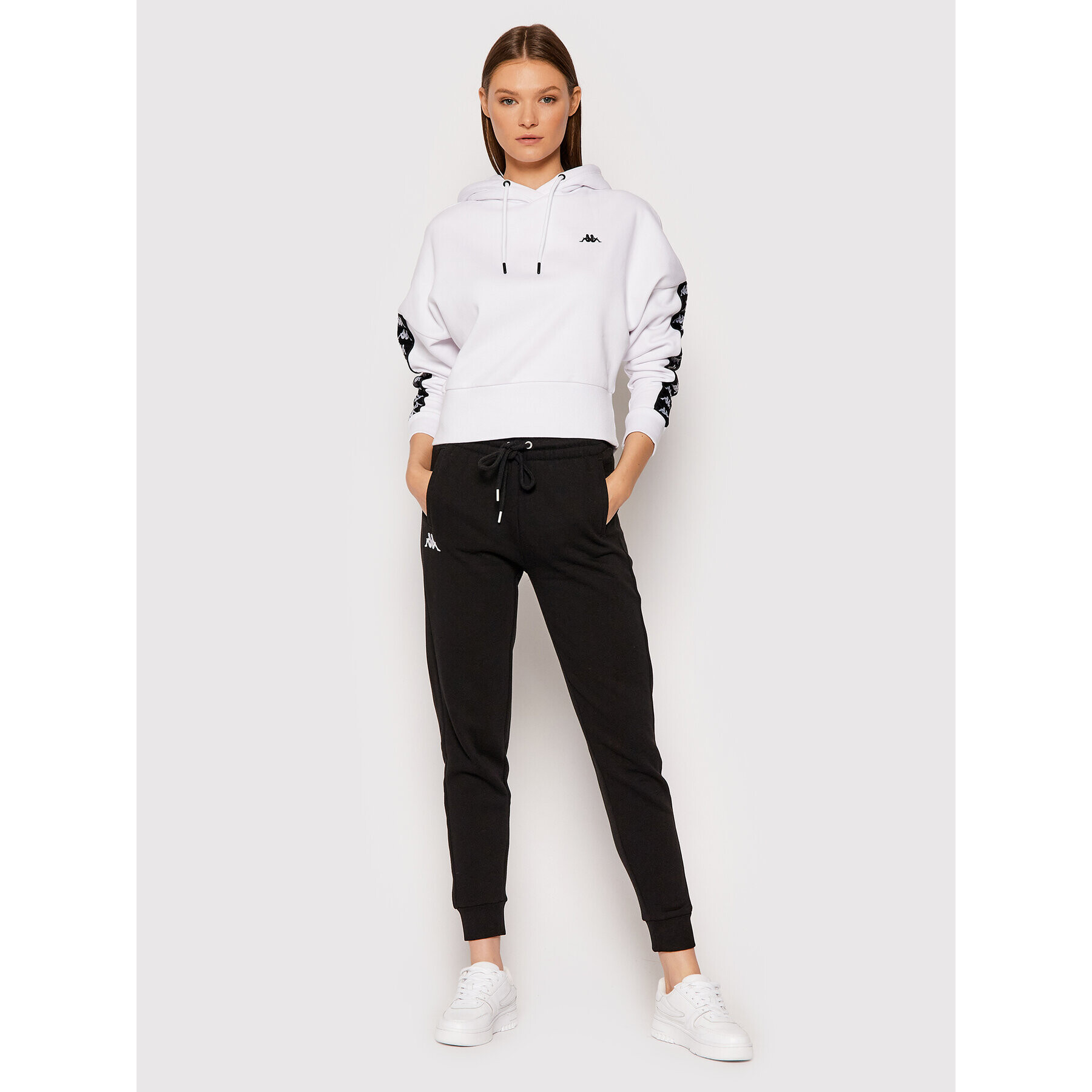 Kappa Суитшърт 310022 Бял Relaxed Fit - Pepit.bg