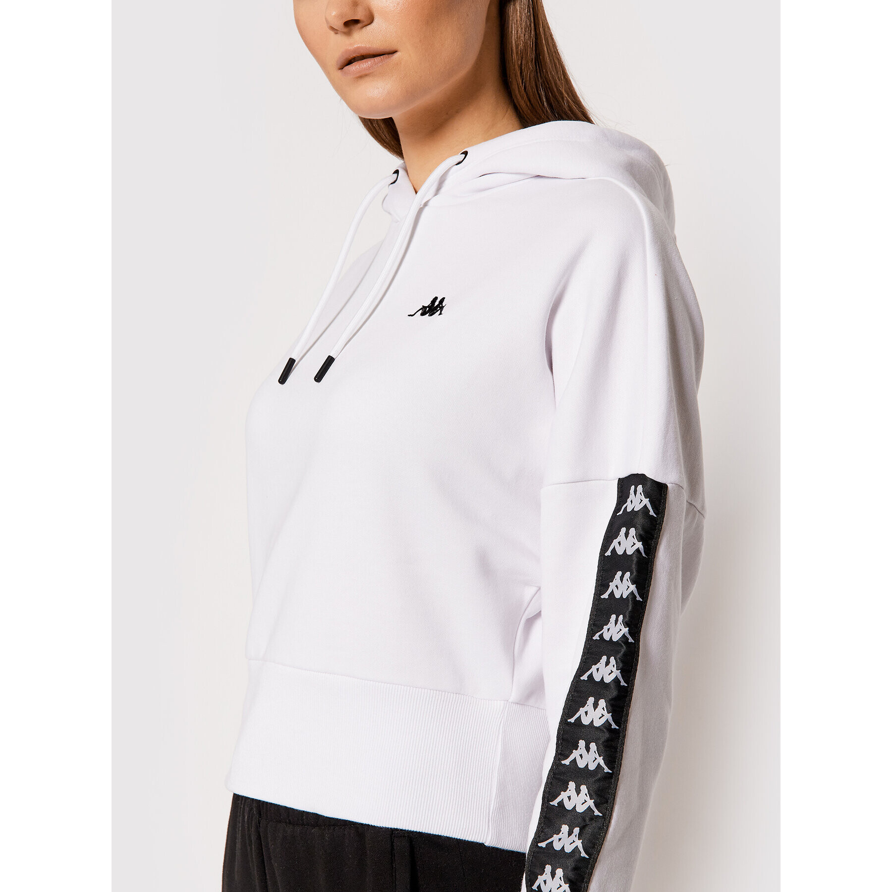 Kappa Суитшърт 310022 Бял Relaxed Fit - Pepit.bg