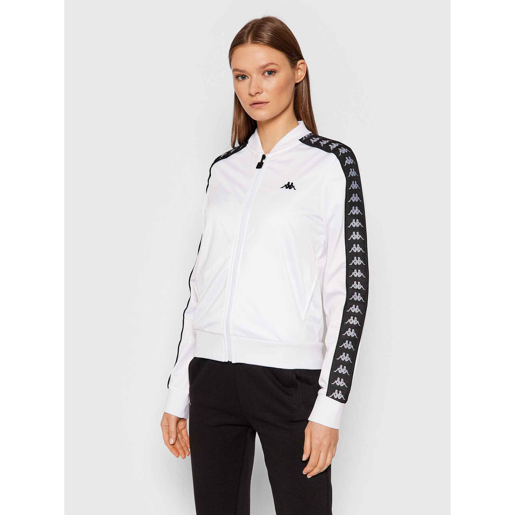 Kappa Суитшърт 310024 Бял Regular Fit - Pepit.bg