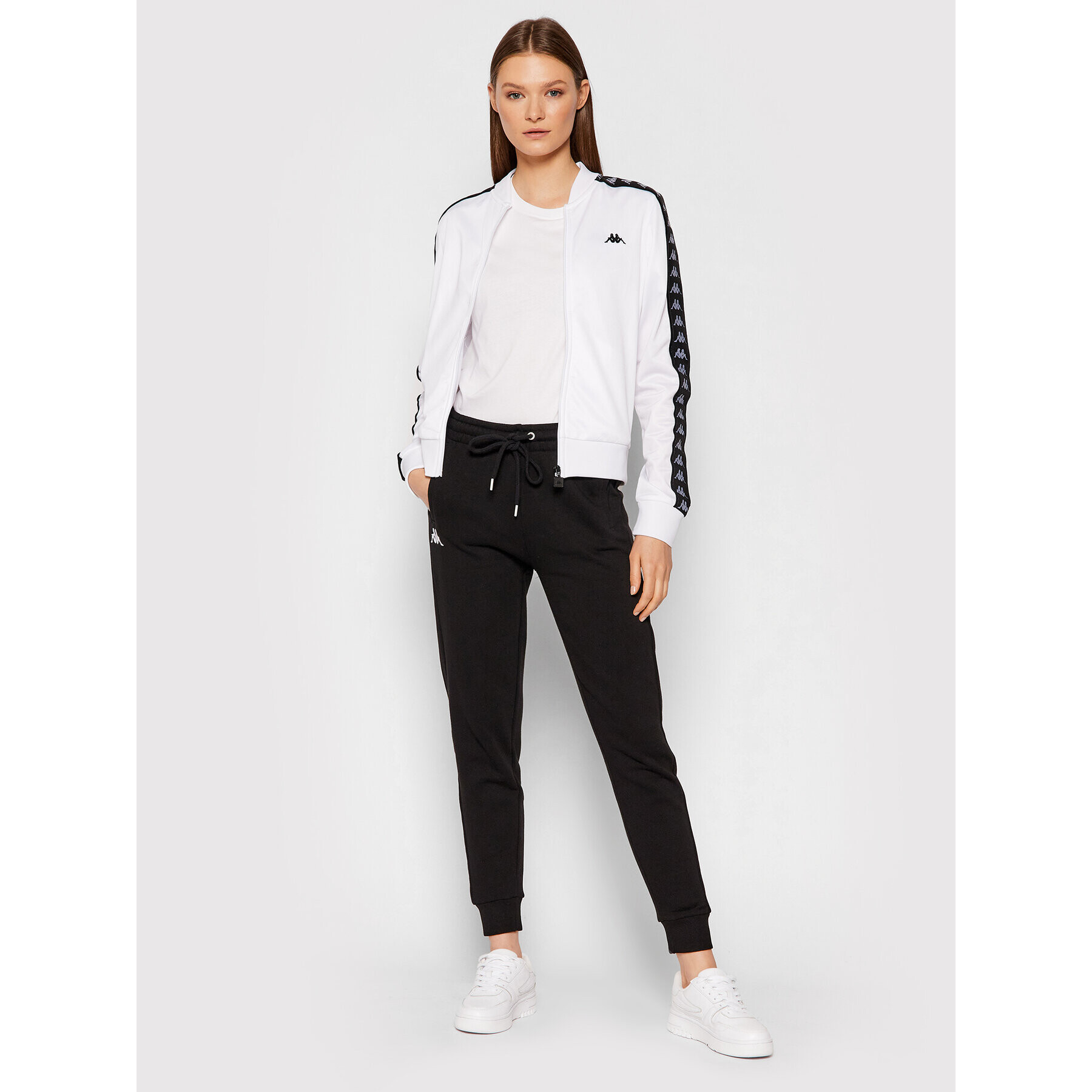 Kappa Суитшърт 310024 Бял Regular Fit - Pepit.bg