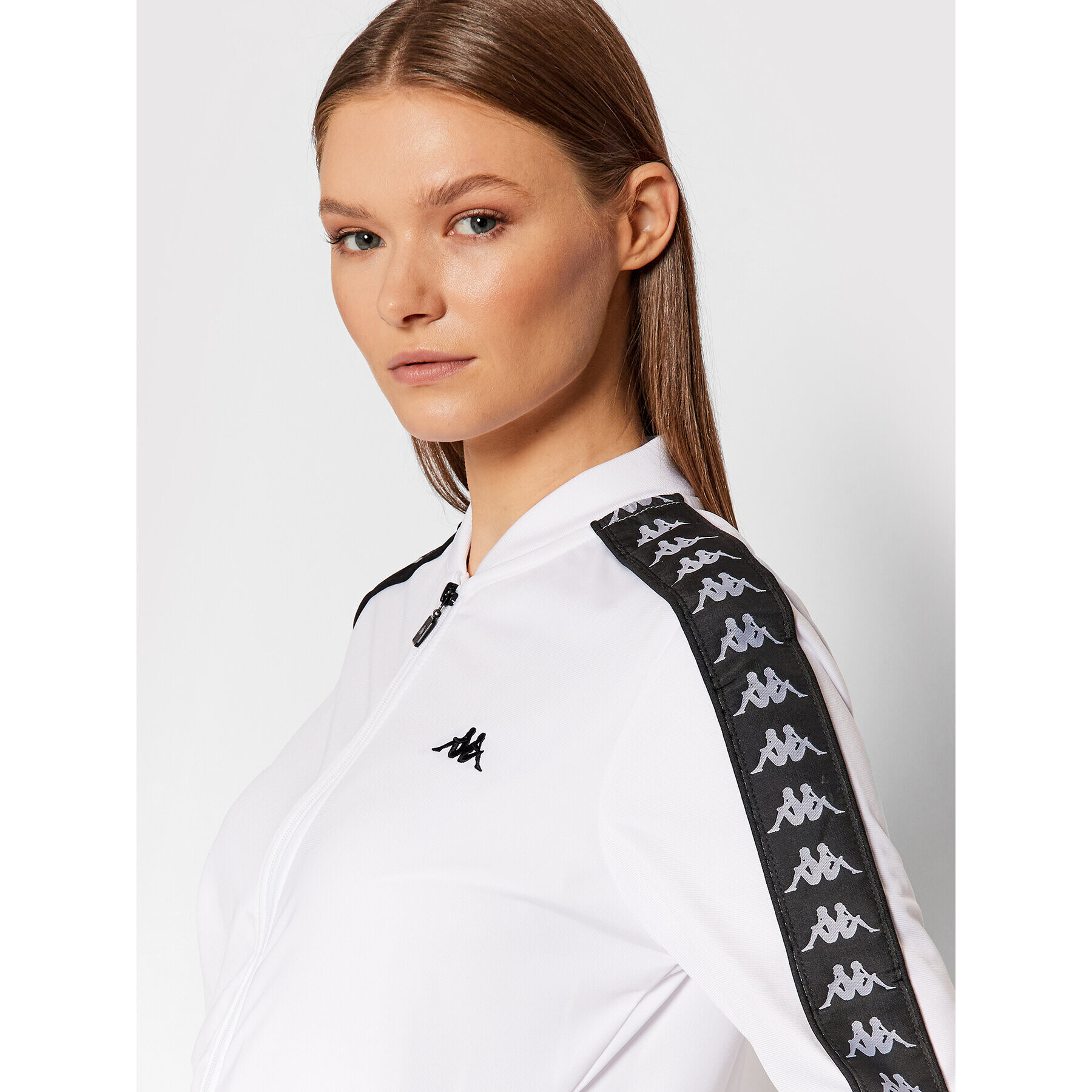 Kappa Суитшърт 310024 Бял Regular Fit - Pepit.bg