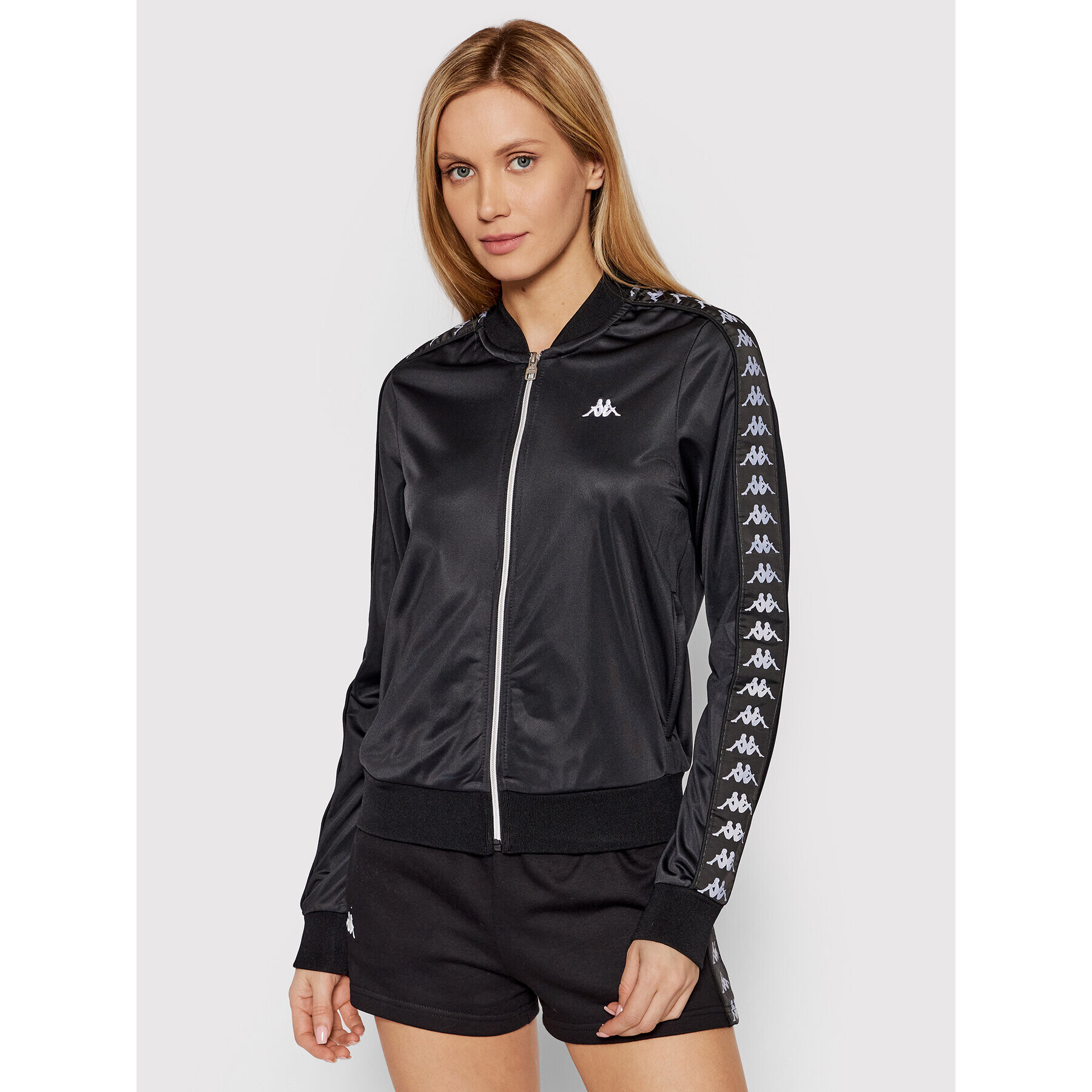 Kappa Суитшърт 311006 Черен Regular Fit - Pepit.bg