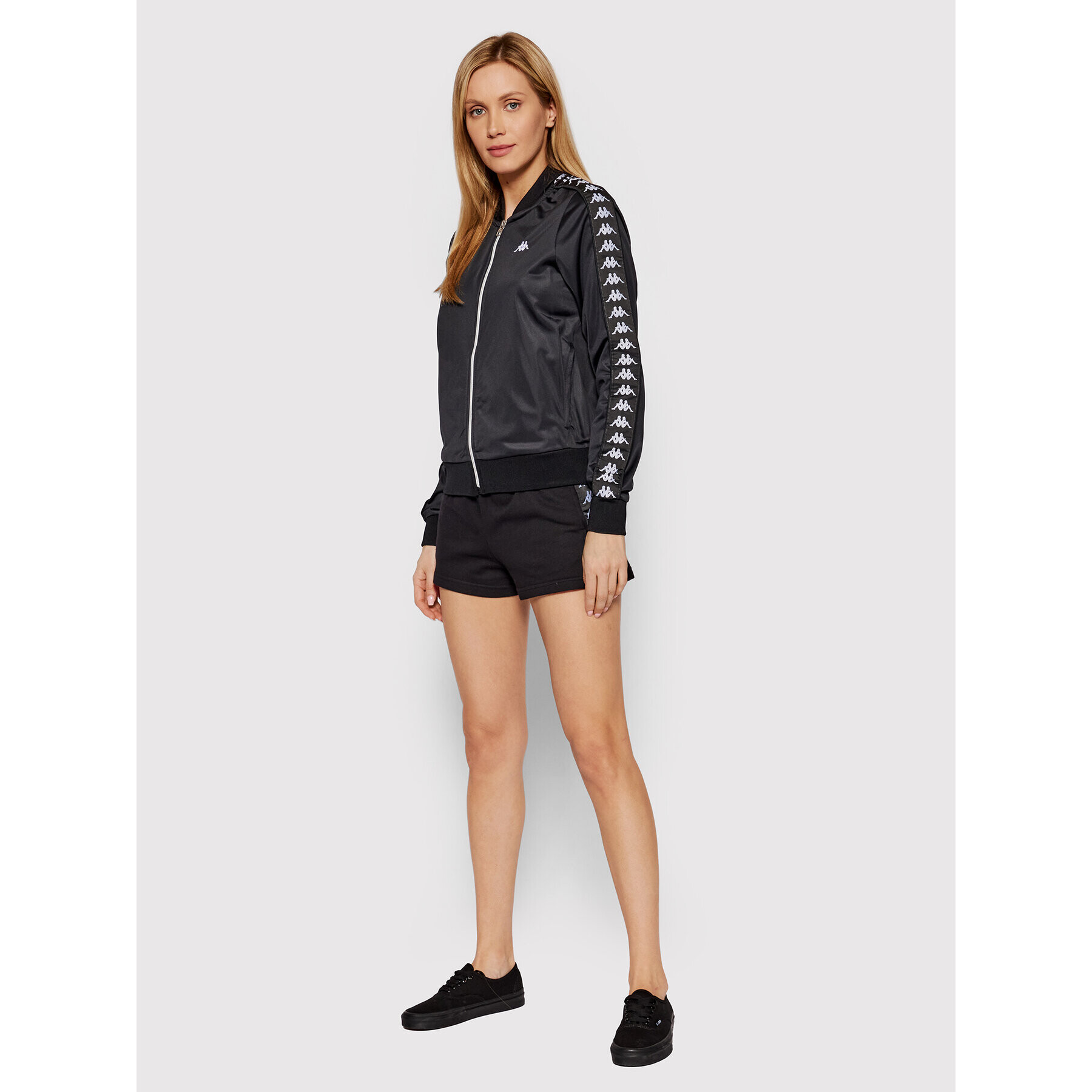 Kappa Суитшърт 311006 Черен Regular Fit - Pepit.bg