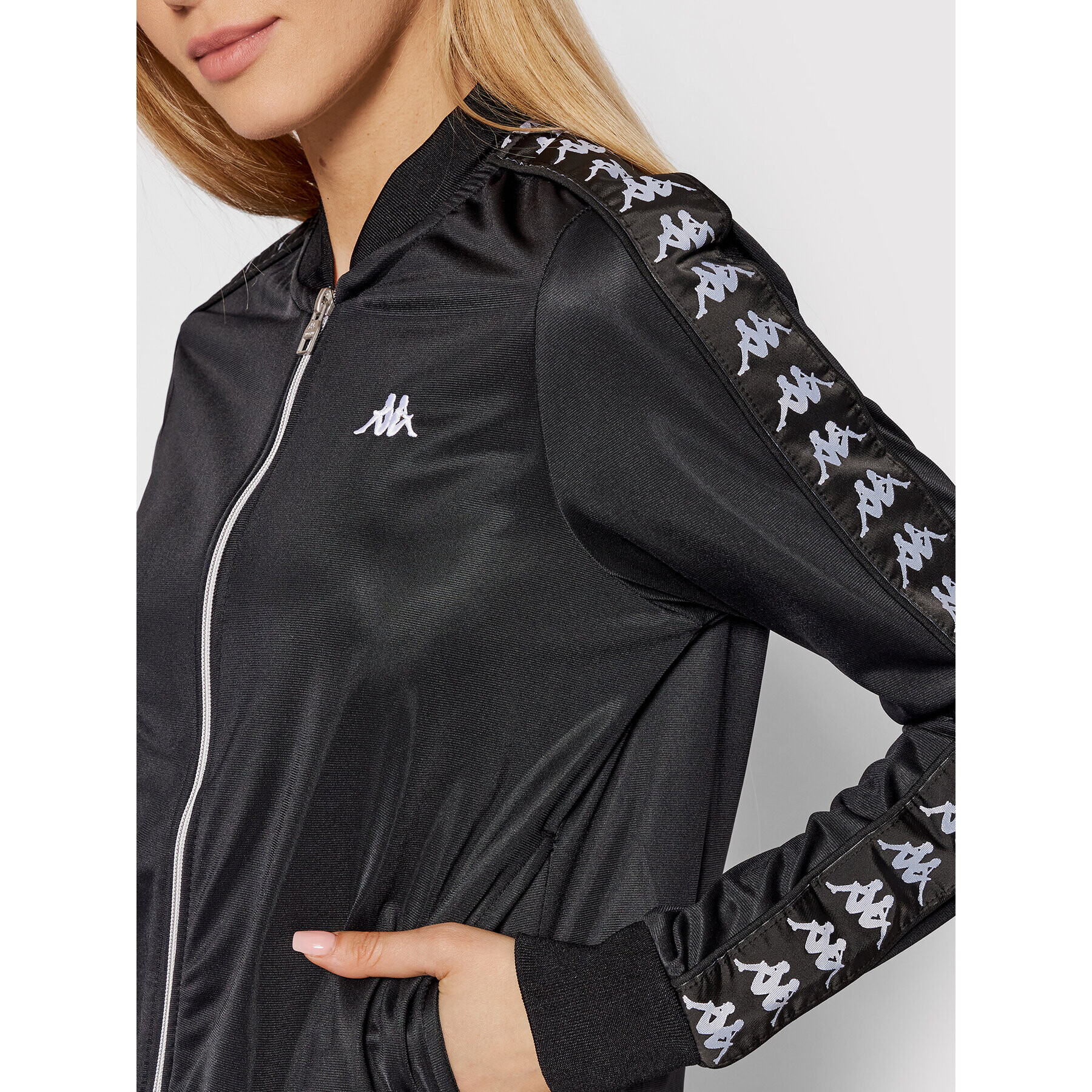 Kappa Суитшърт 311006 Черен Regular Fit - Pepit.bg