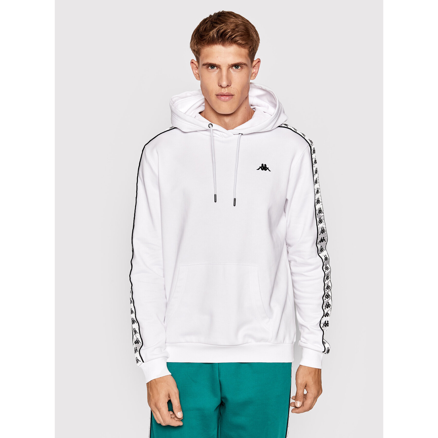 Kappa Суитшърт 311026 Бял Regular Fit - Pepit.bg