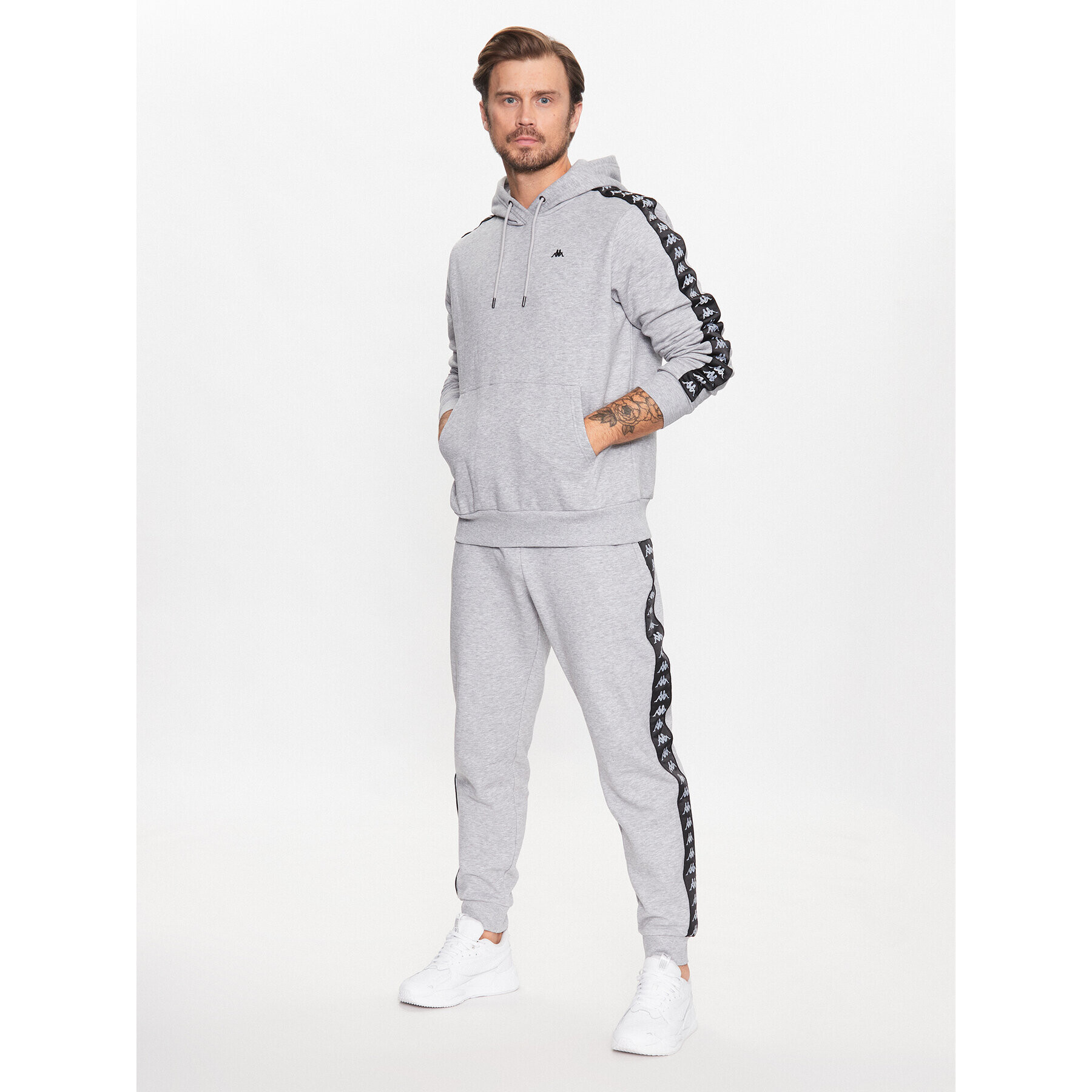 Kappa Суитшърт 312009 Сив Regular Fit - Pepit.bg