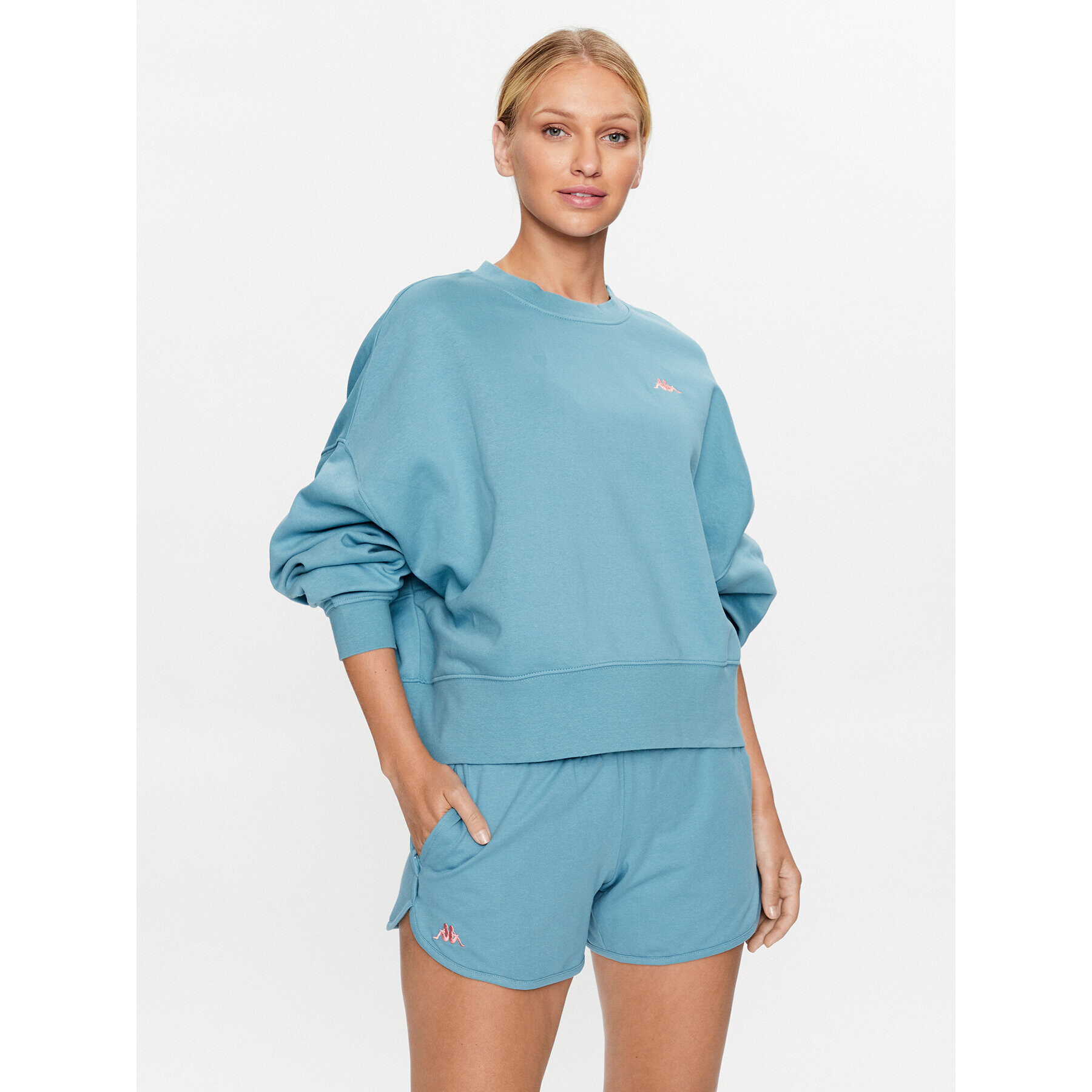 Kappa Суитшърт 313022 Син Loose Fit - Pepit.bg