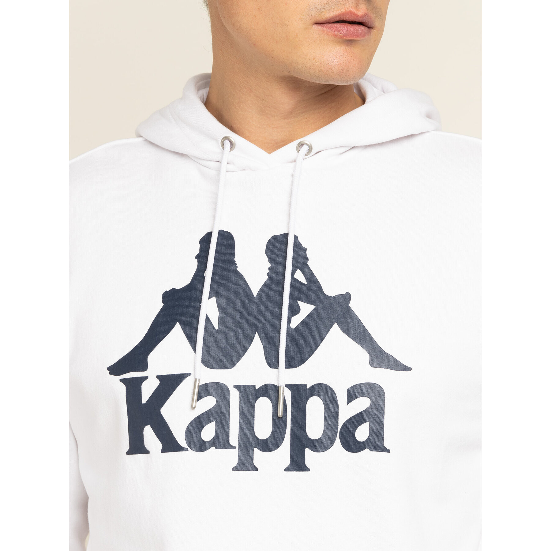 Kappa Суитшърт 705322 Бял Regular Fit - Pepit.bg