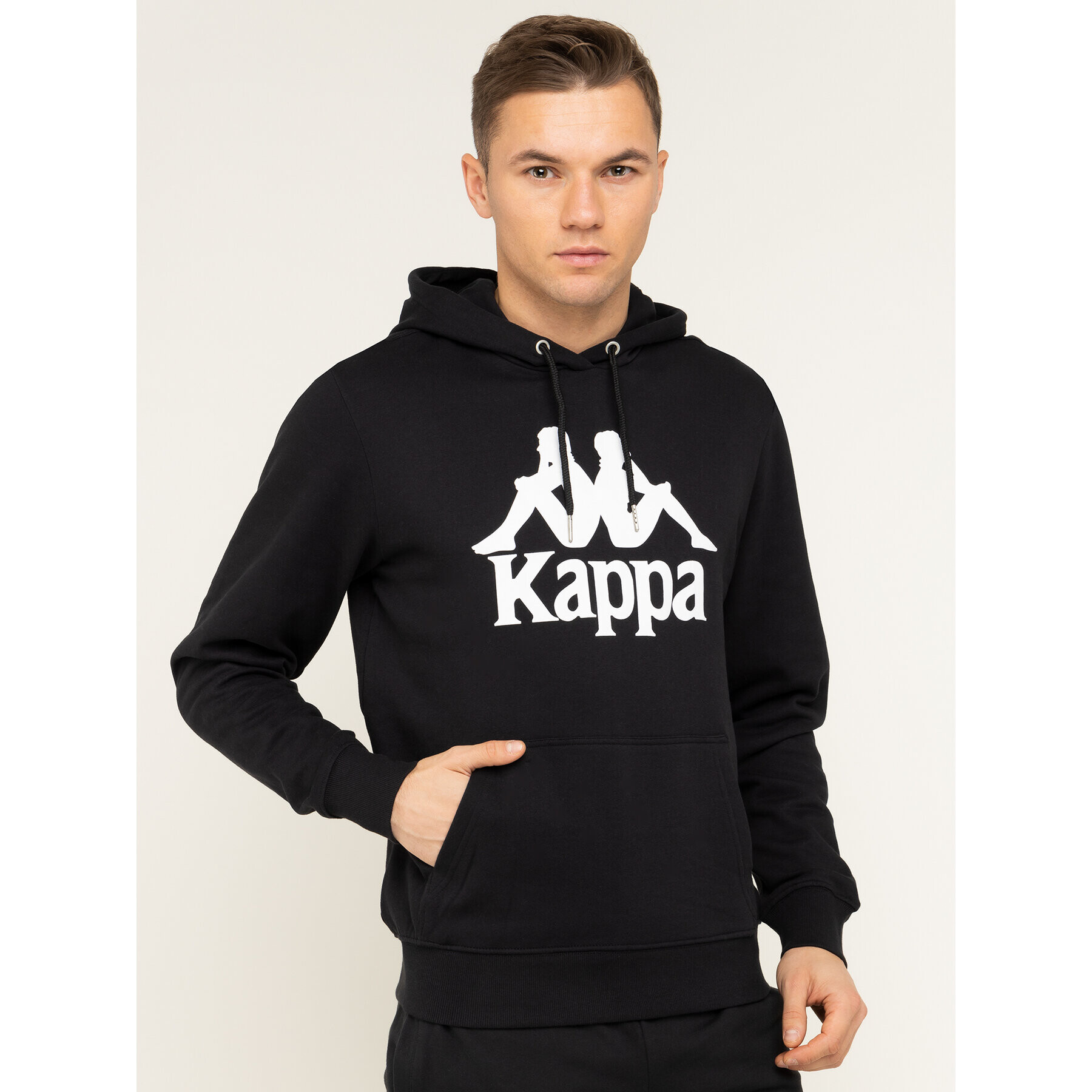 Kappa Суитшърт 705322 Черен Regular Fit - Pepit.bg