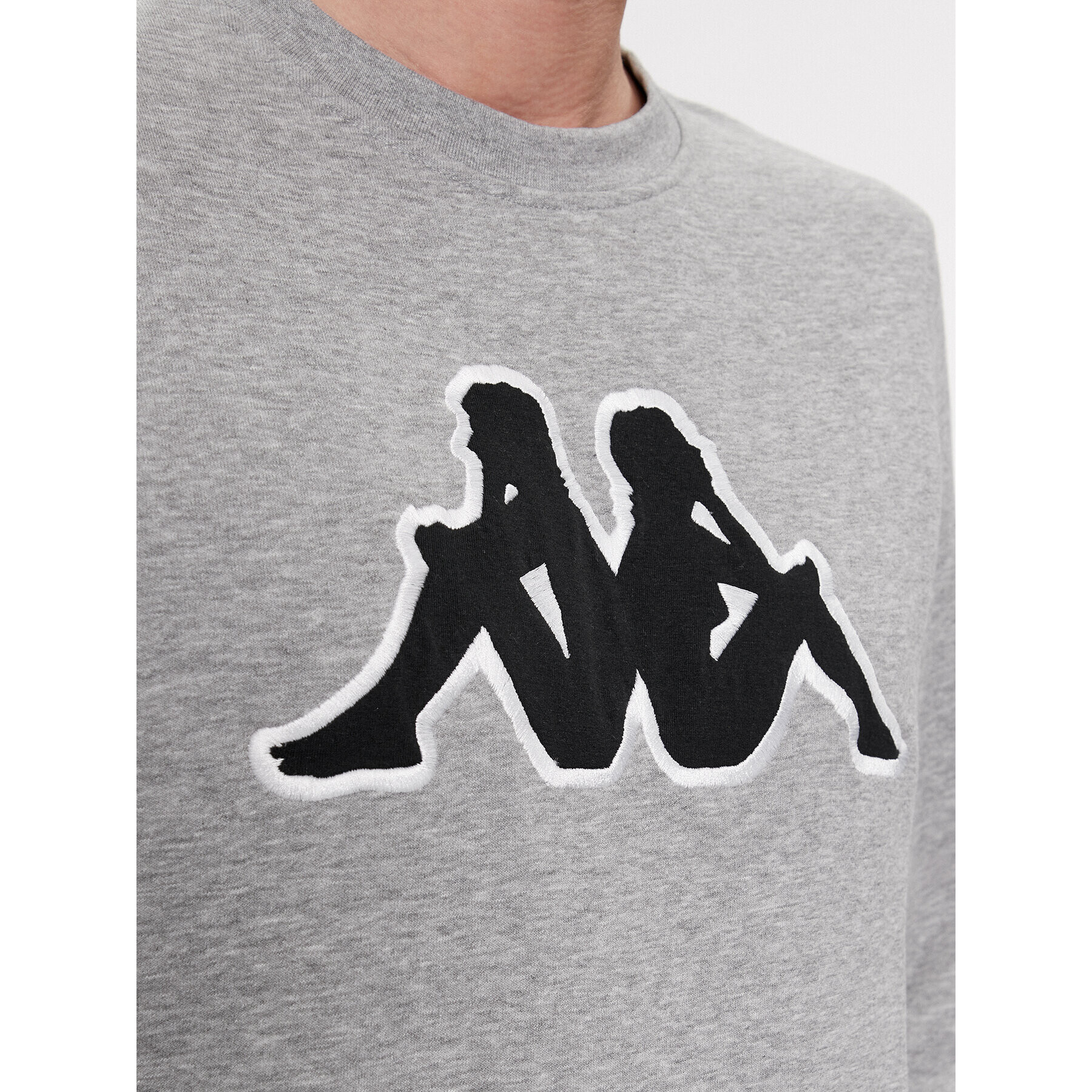 Kappa Суитшърт Airvit 3032BZ0 Сив Regular Fit - Pepit.bg
