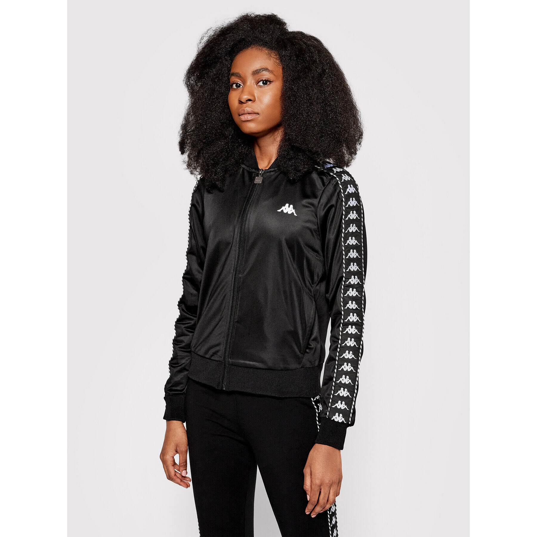 Kappa Суитшърт Imilia 309072 Черен Regular Fit - Pepit.bg