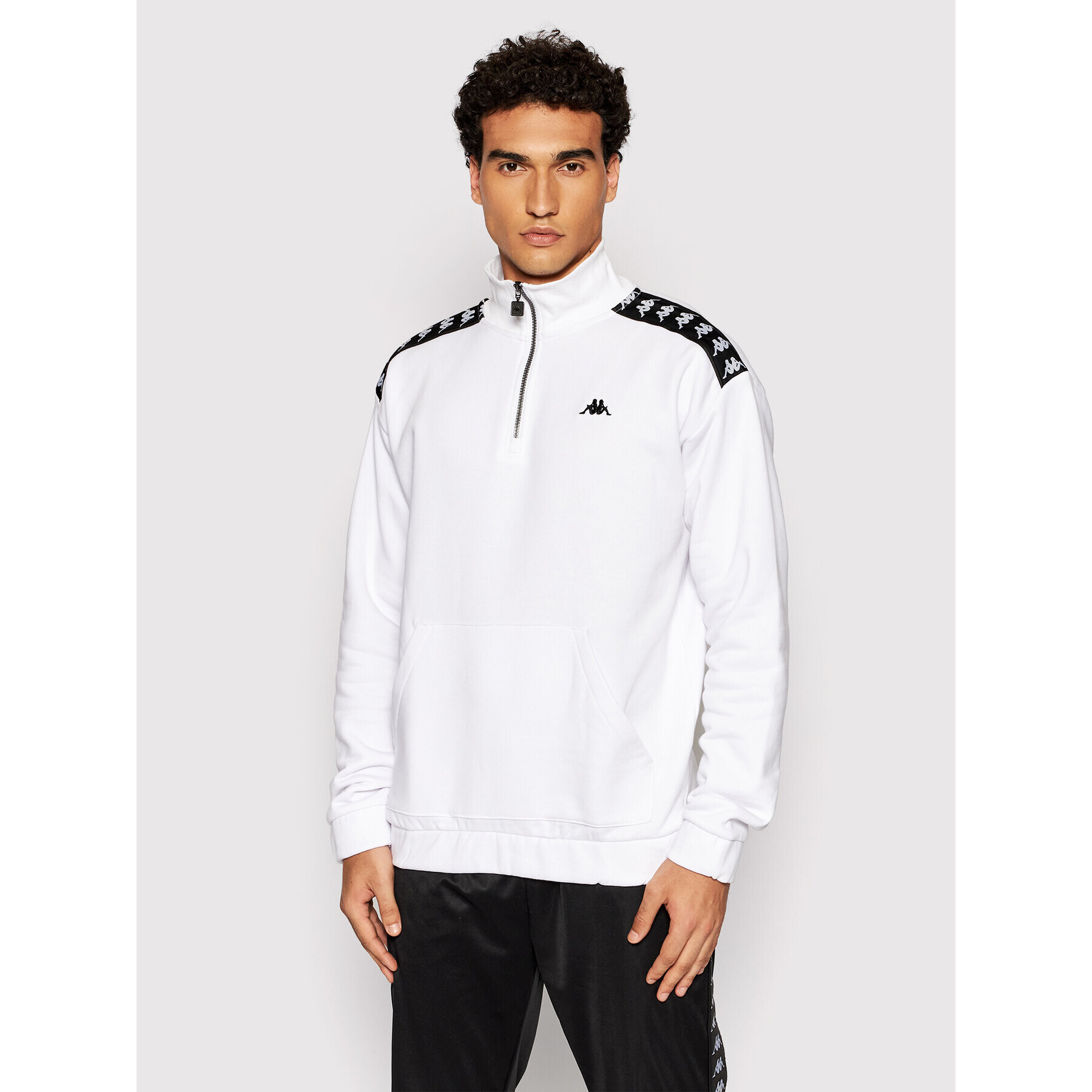 Kappa Суитшърт 310009 Бял Regular Fit - Pepit.bg