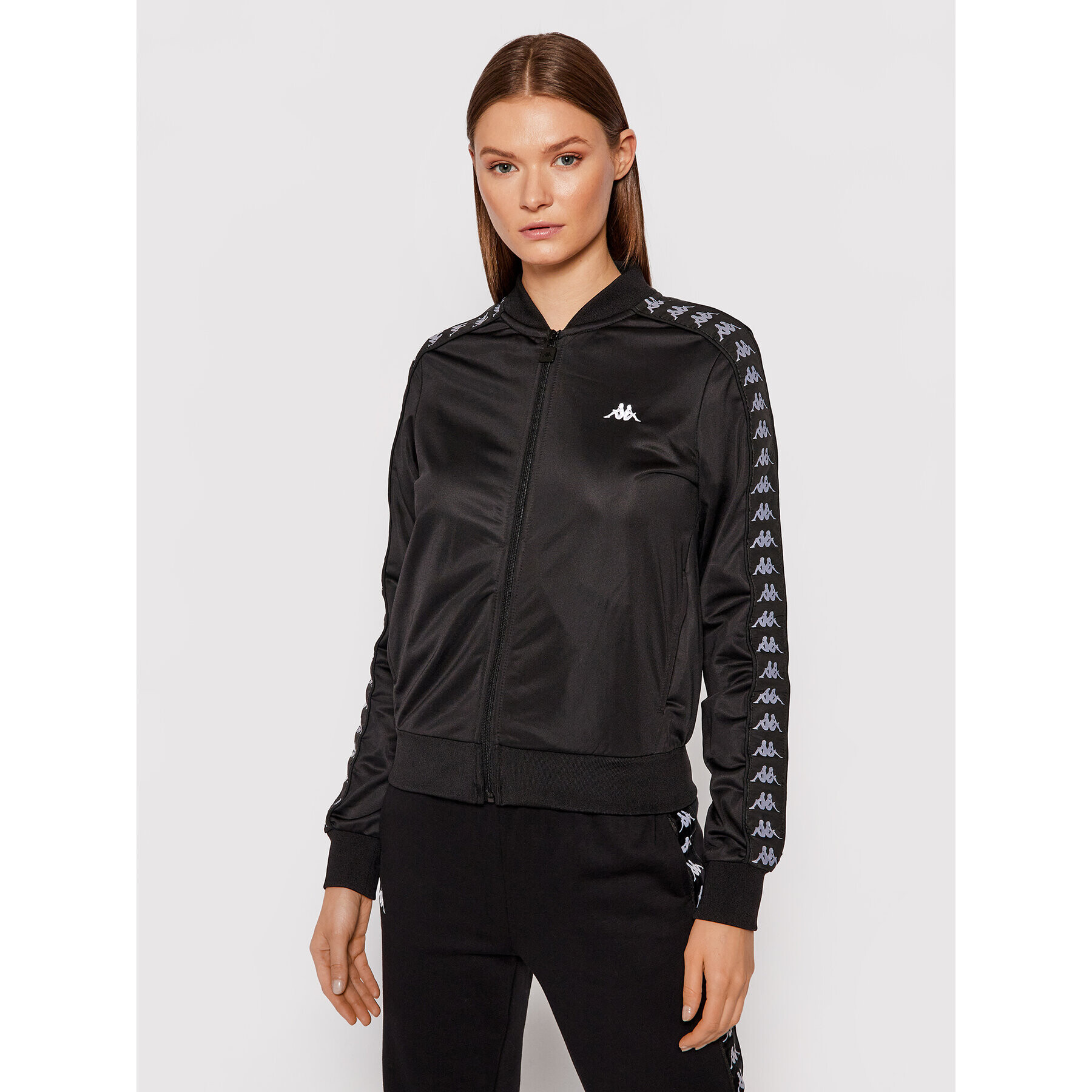 Kappa Суитшърт 310024 Черен Regular Fit - Pepit.bg