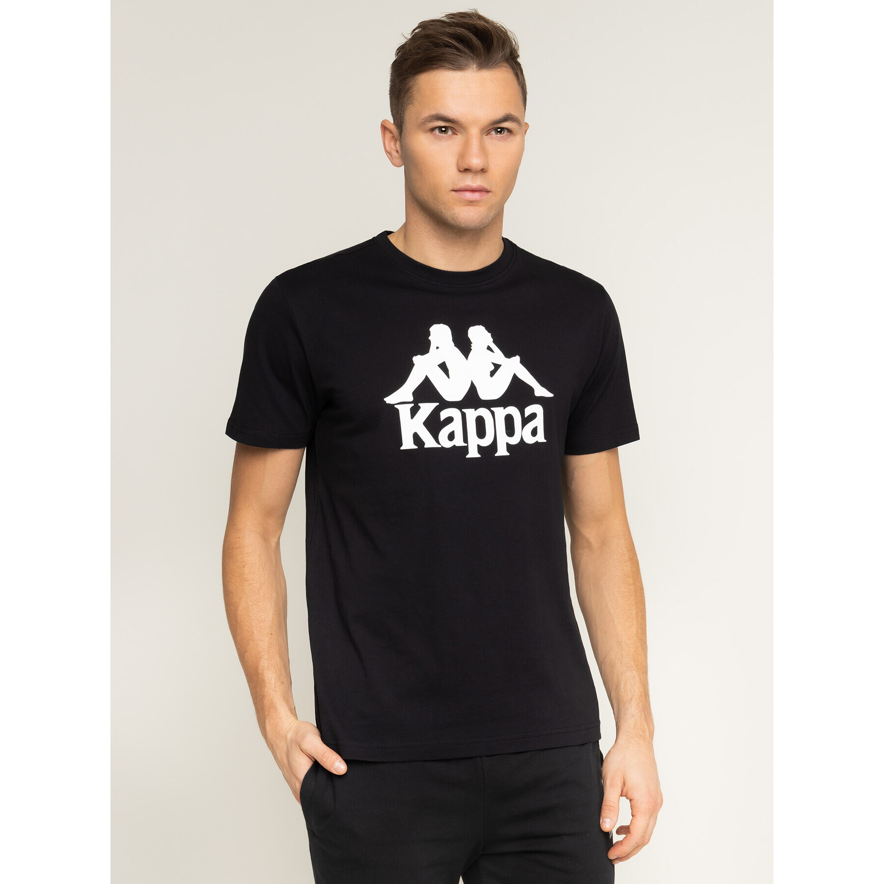 Kappa Тишърт 303910 Черен Regular Fit - Pepit.bg