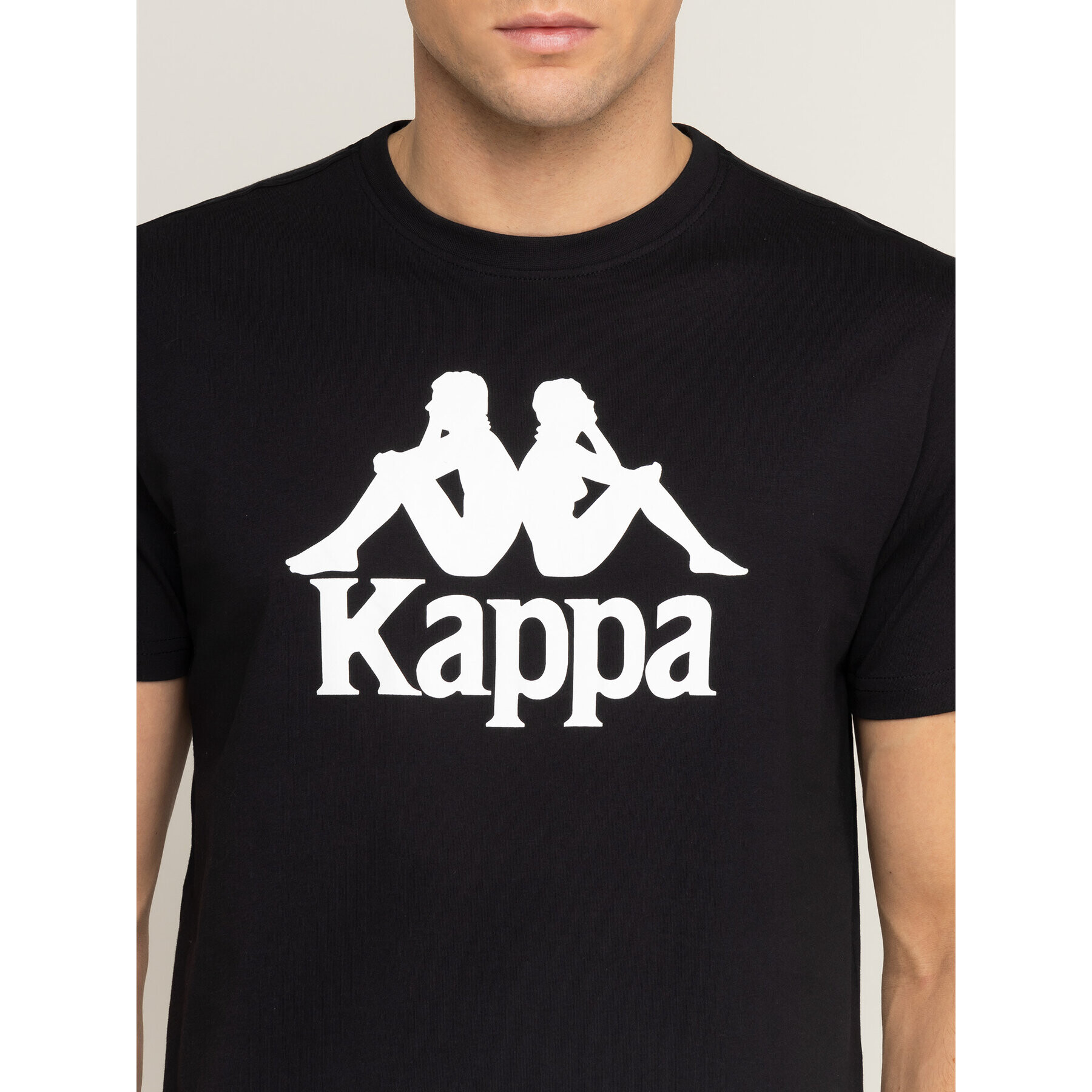 Kappa Тишърт 303910 Черен Regular Fit - Pepit.bg