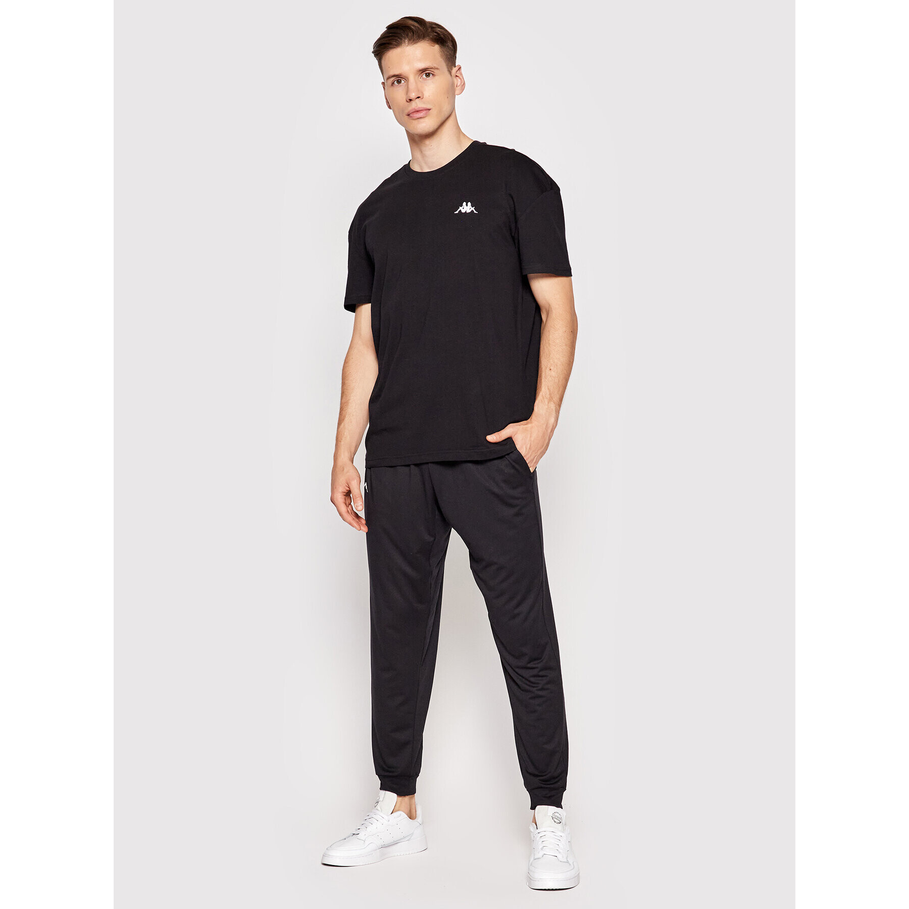 Kappa Тишърт 707389 Черен Regular Fit - Pepit.bg