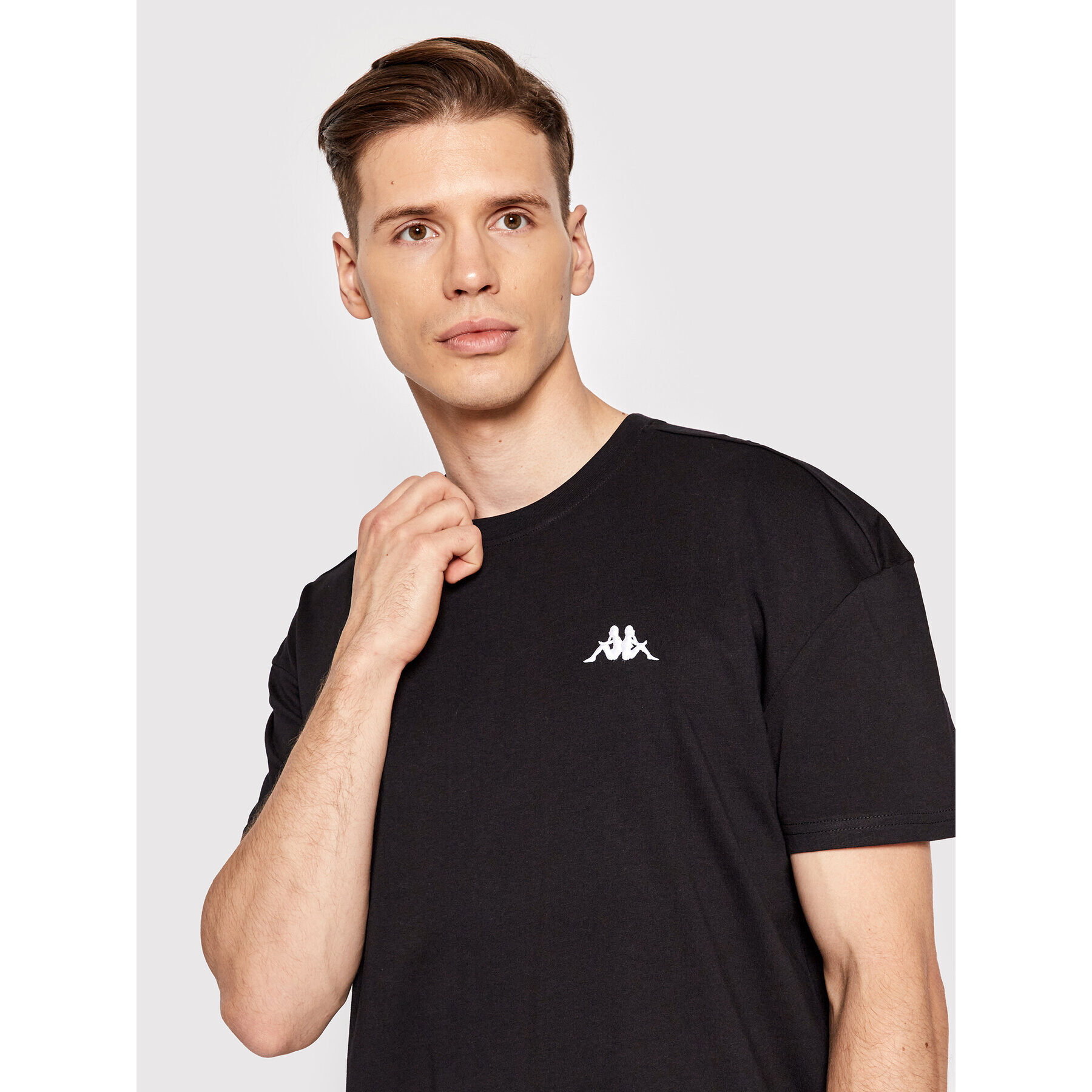 Kappa Тишърт 707389 Черен Regular Fit - Pepit.bg