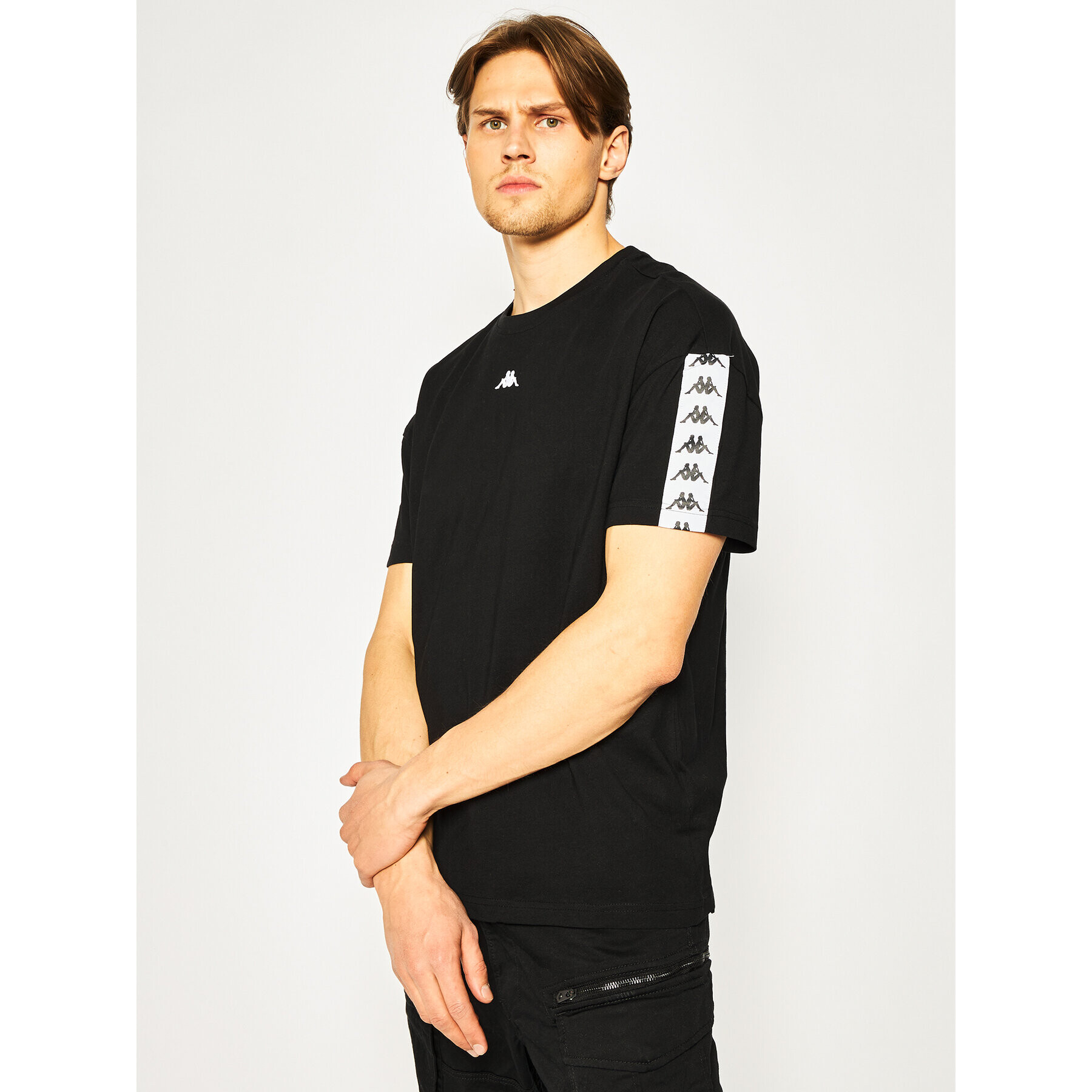 Kappa Тишърт Gabriello 307008 Черен Regular Fit - Pepit.bg