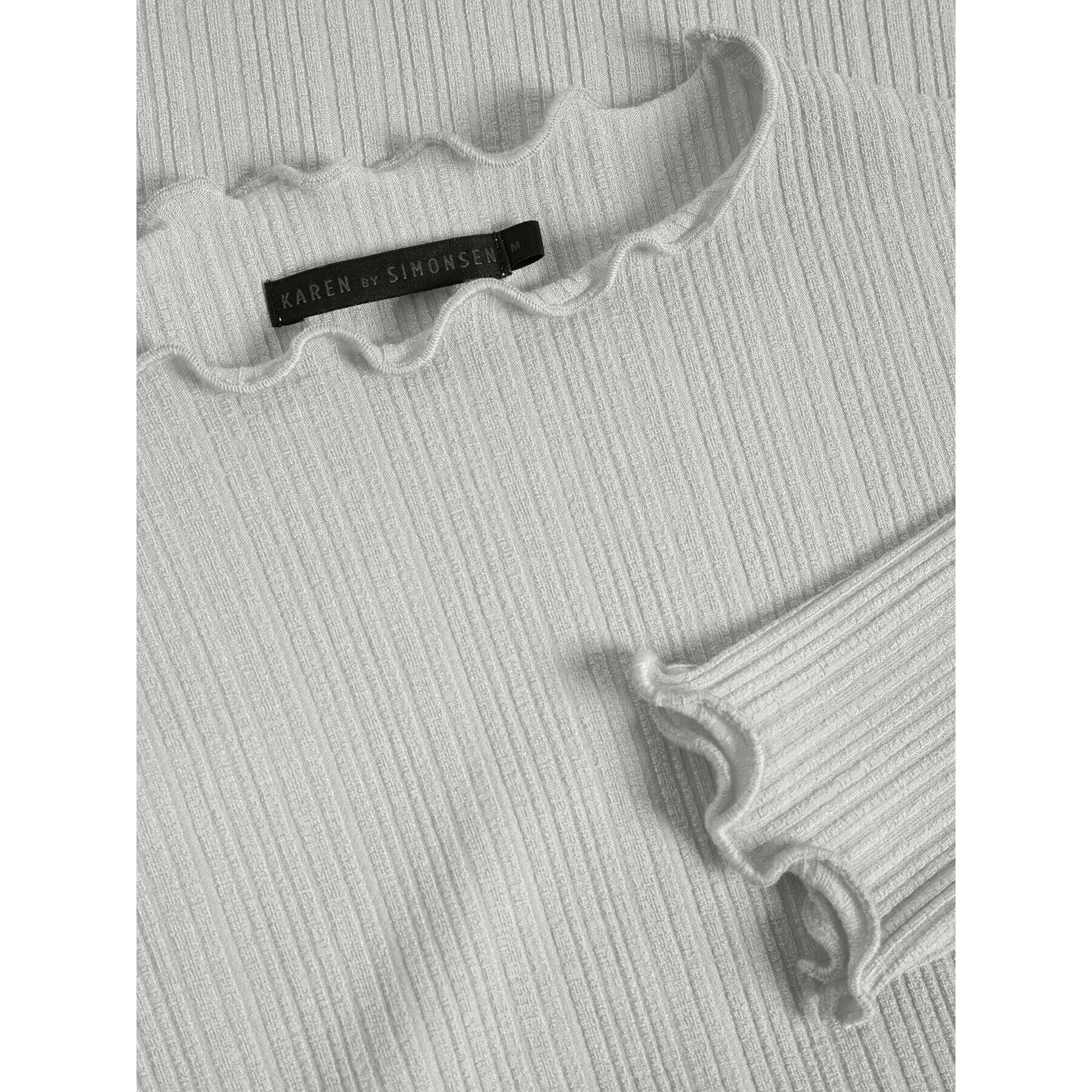 Karen by Simonsen Блуза Candace 10103316 Бял Slim Fit - Pepit.bg