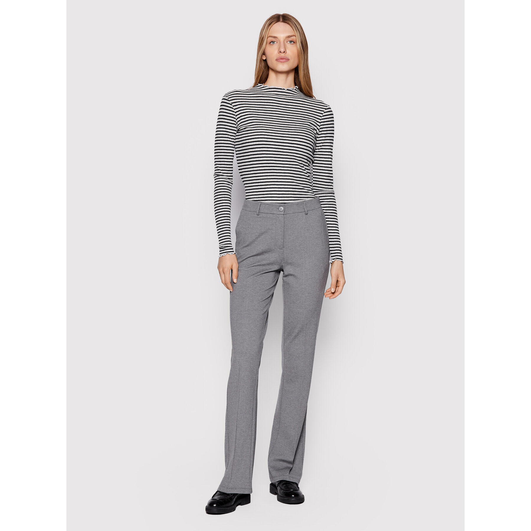 Karen by Simonsen Блуза Candace 10103632 Сив Slim Fit - Pepit.bg