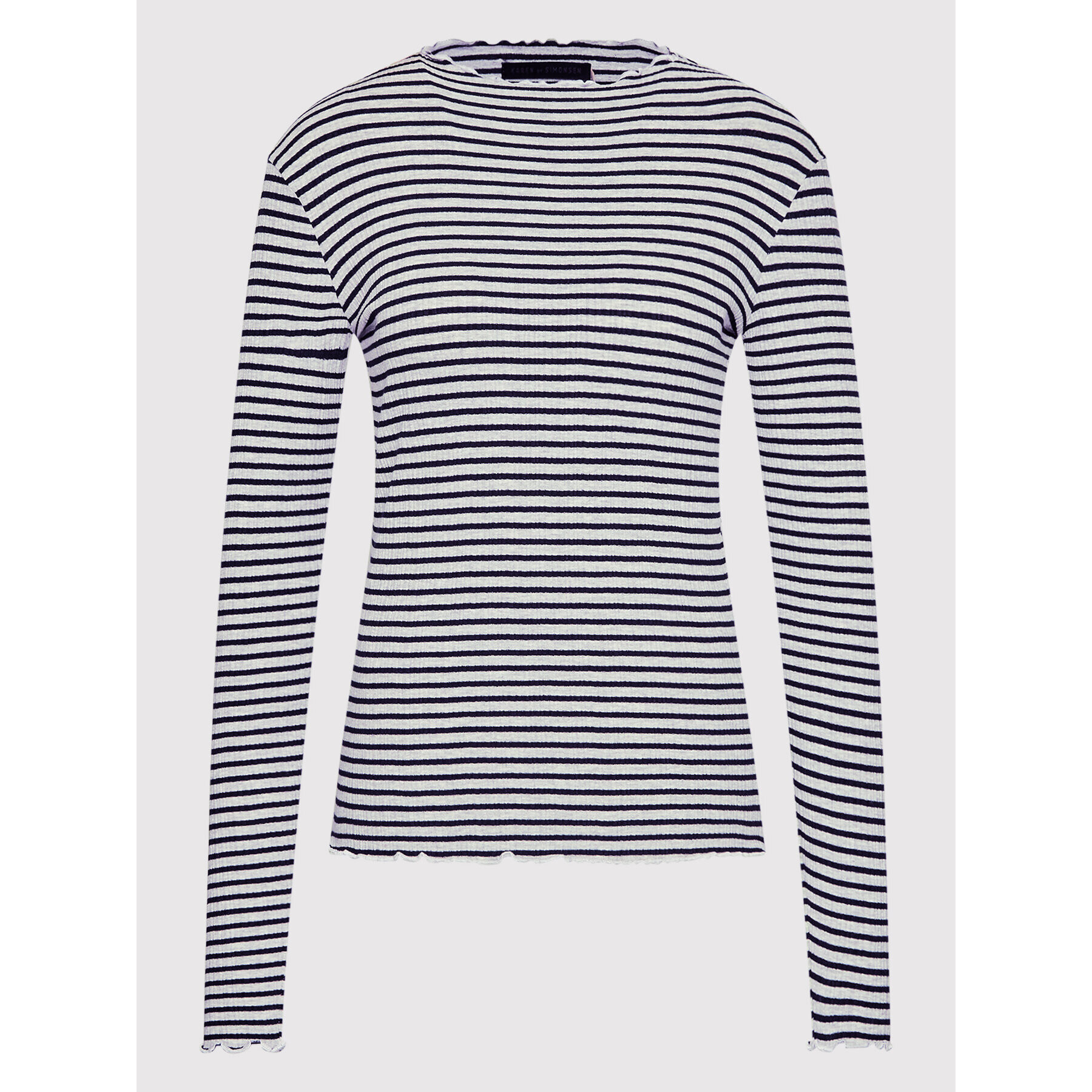 Karen by Simonsen Блуза Candace 10103632 Сив Slim Fit - Pepit.bg