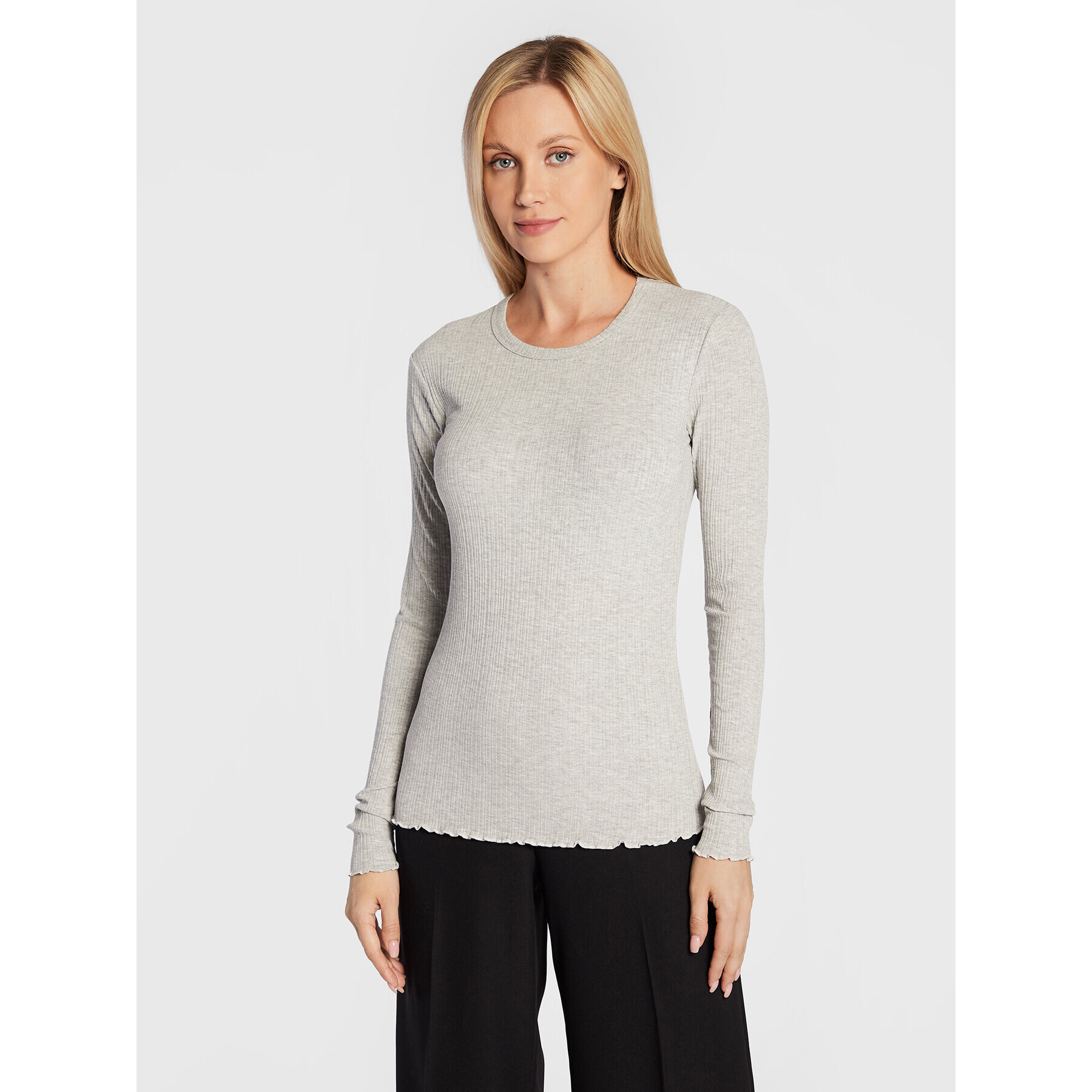 Karen by Simonsen Блуза Candace 10103857 Сив Regular Fit - Pepit.bg