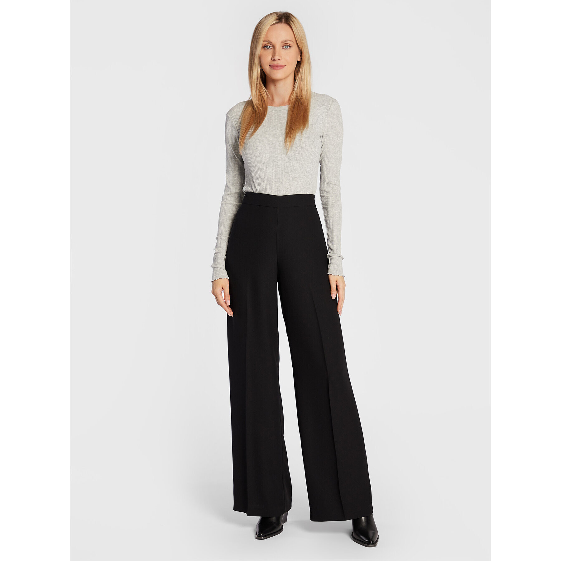 Karen by Simonsen Блуза Candace 10103857 Сив Regular Fit - Pepit.bg