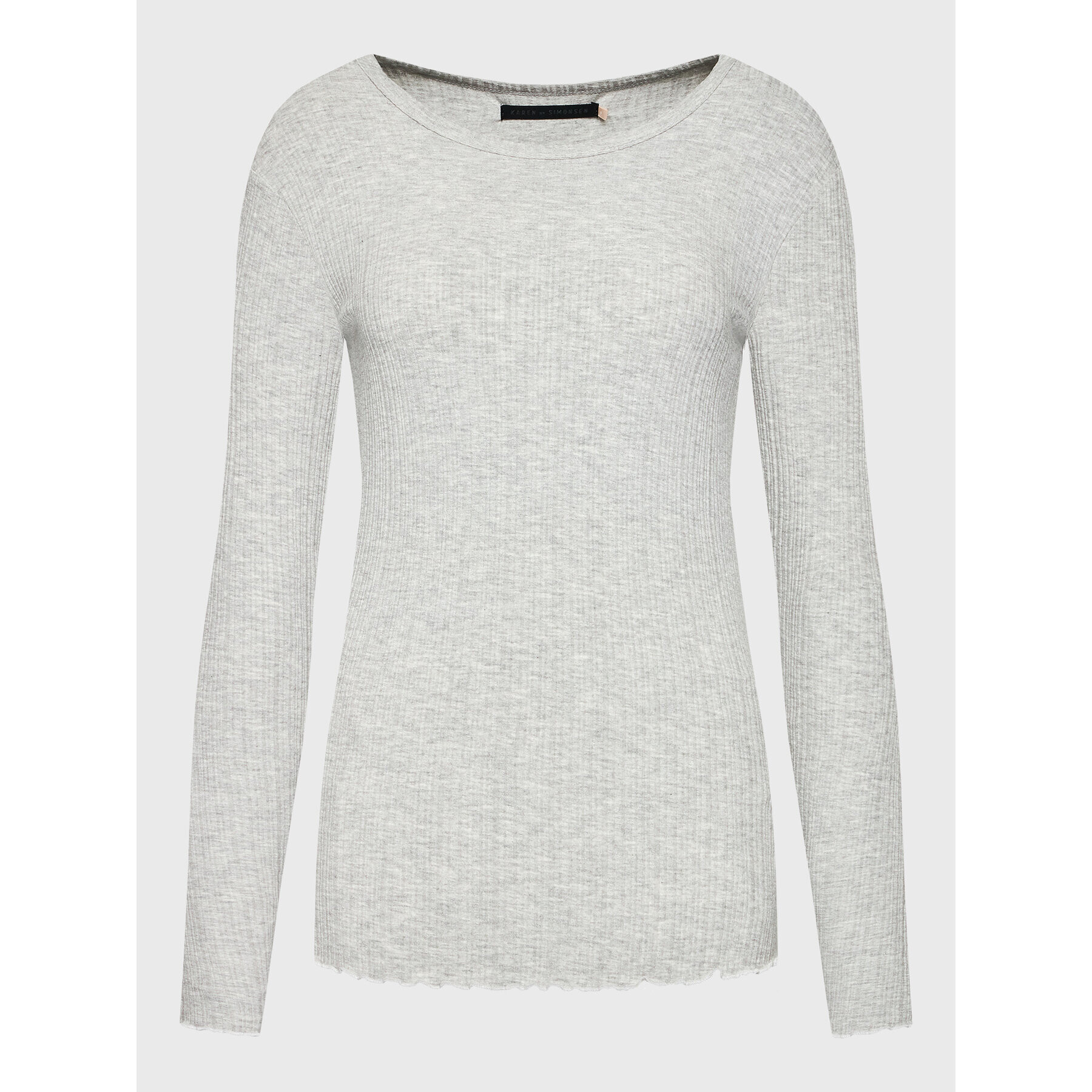 Karen by Simonsen Блуза Candace 10103857 Сив Regular Fit - Pepit.bg