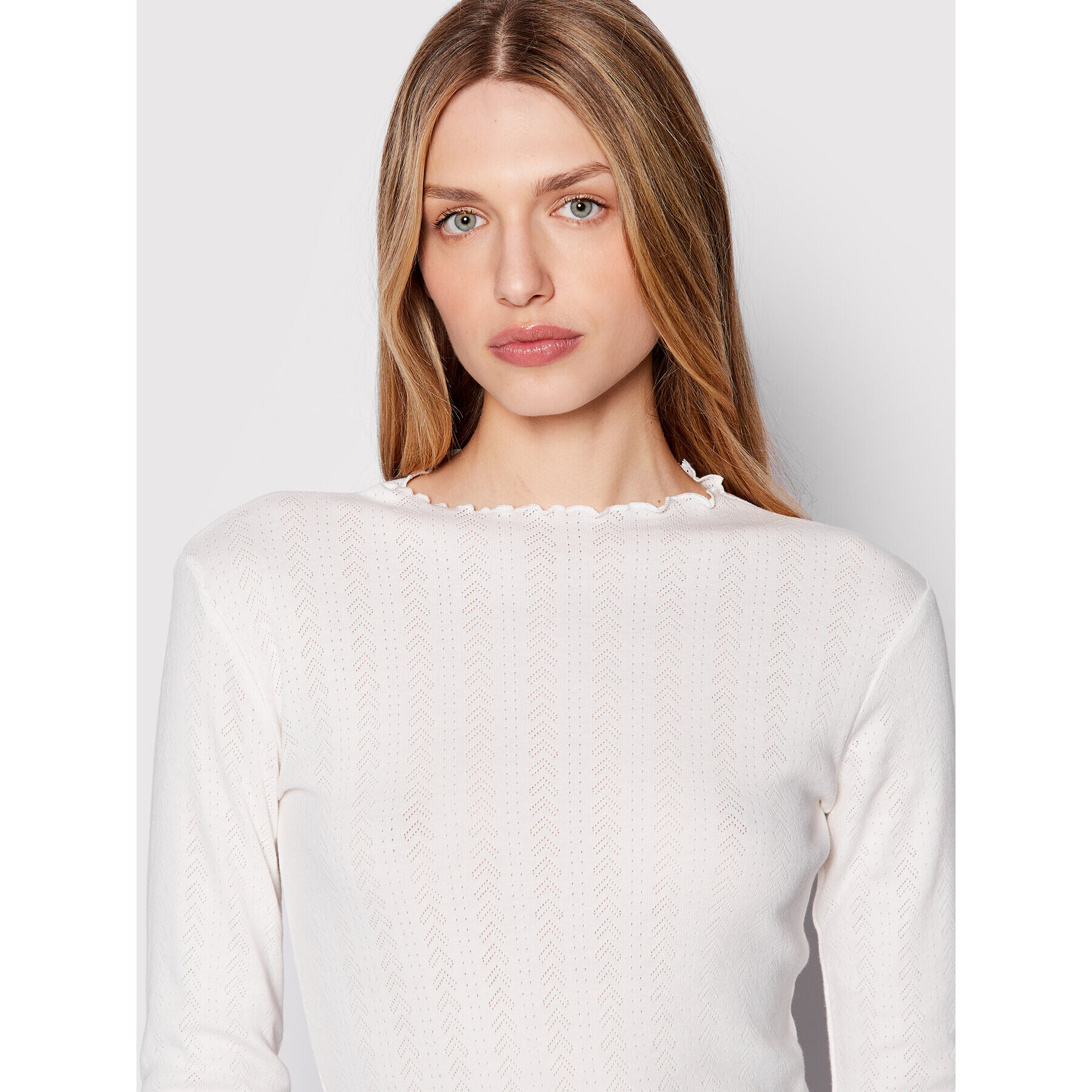 Karen by Simonsen Блуза Carry 10103837 Бял Regular Fit - Pepit.bg
