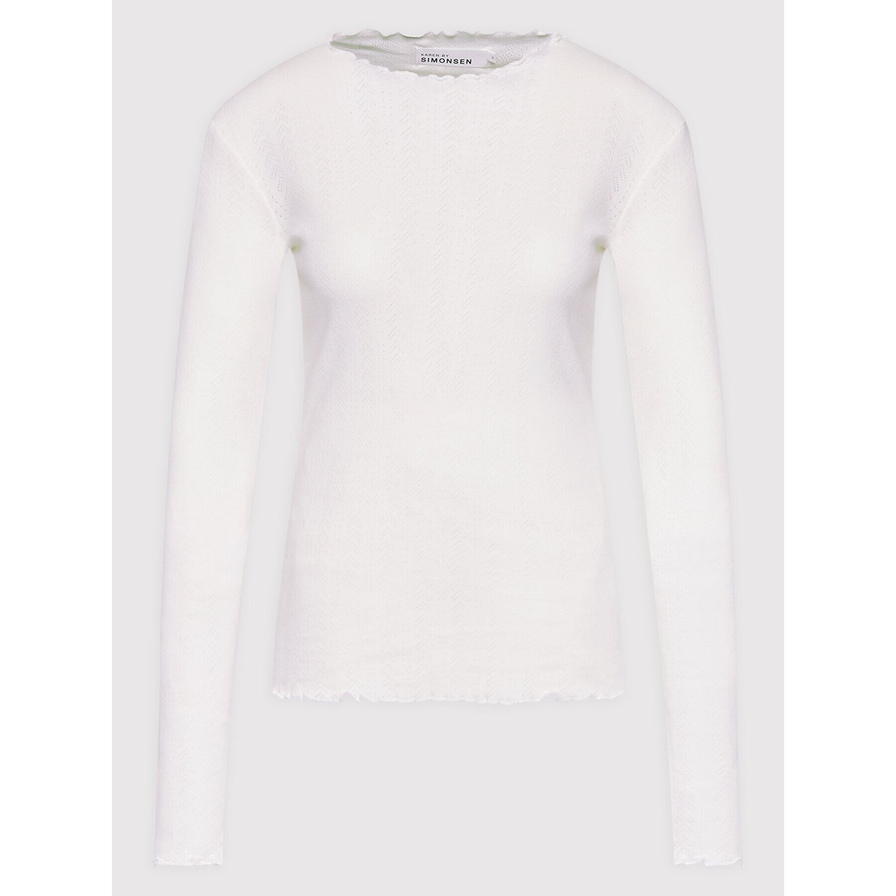 Karen by Simonsen Блуза Carry 10103837 Бял Regular Fit - Pepit.bg