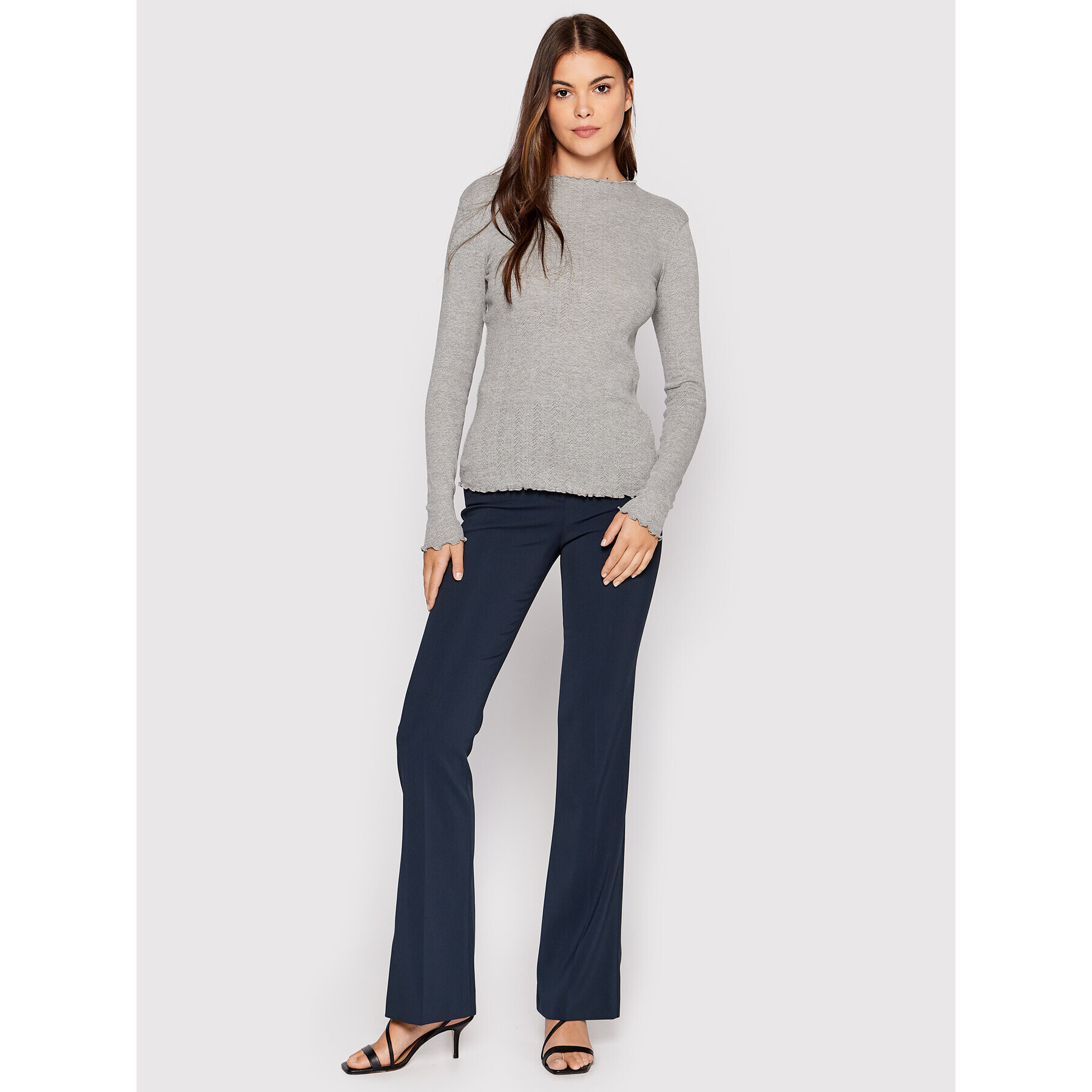 Karen by Simonsen Блуза Carry 10103837 Сив Slim Fit - Pepit.bg