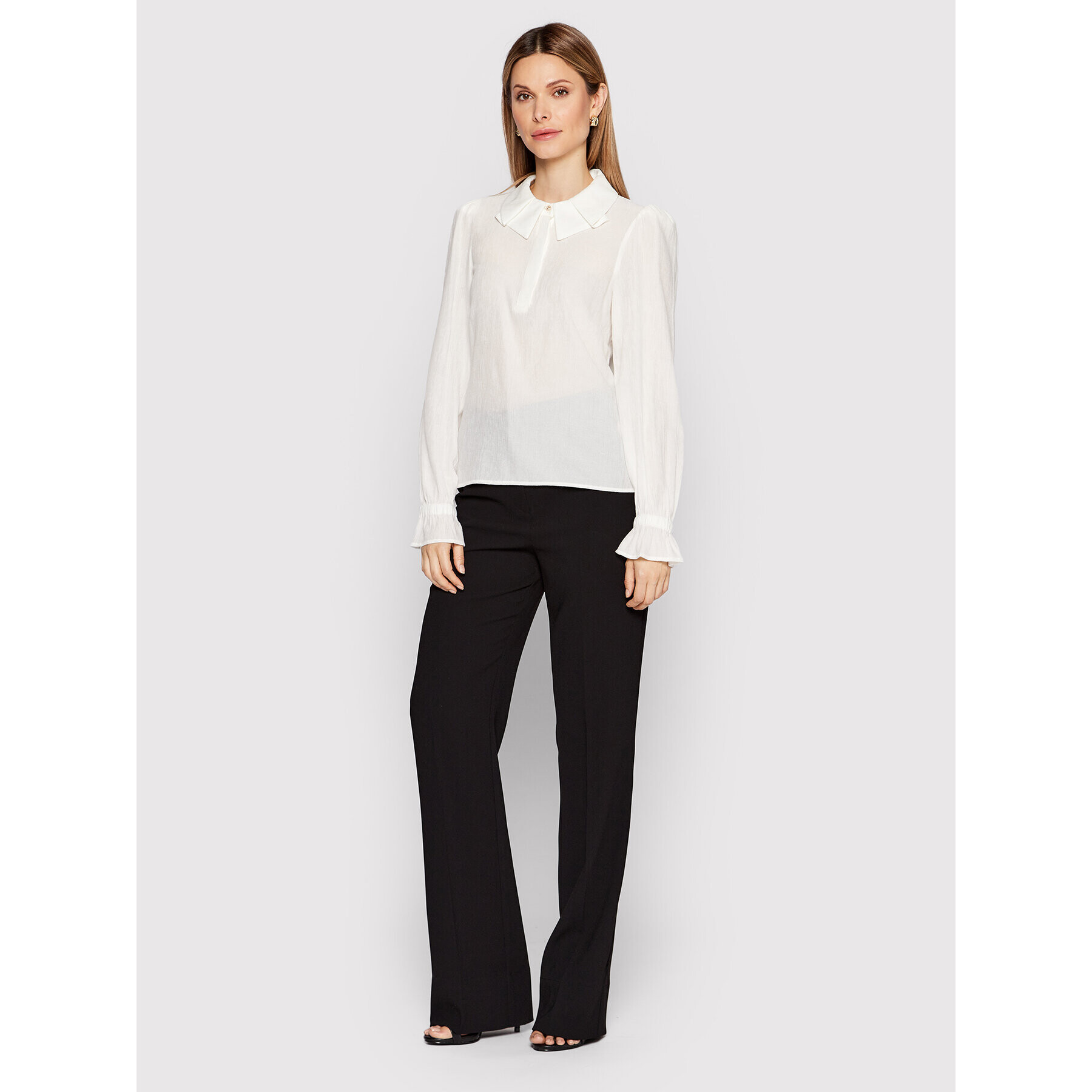 Karen by Simonsen Блуза Dencel 10103965 Бял Regular Fit - Pepit.bg
