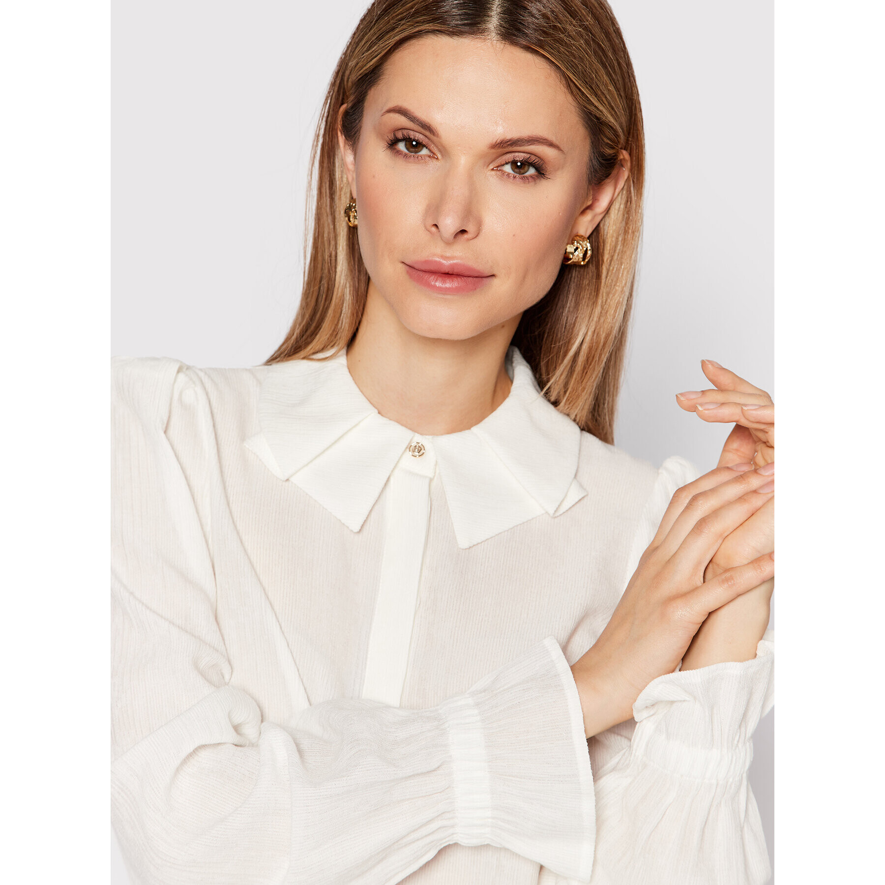 Karen by Simonsen Блуза Dencel 10103965 Бял Regular Fit - Pepit.bg
