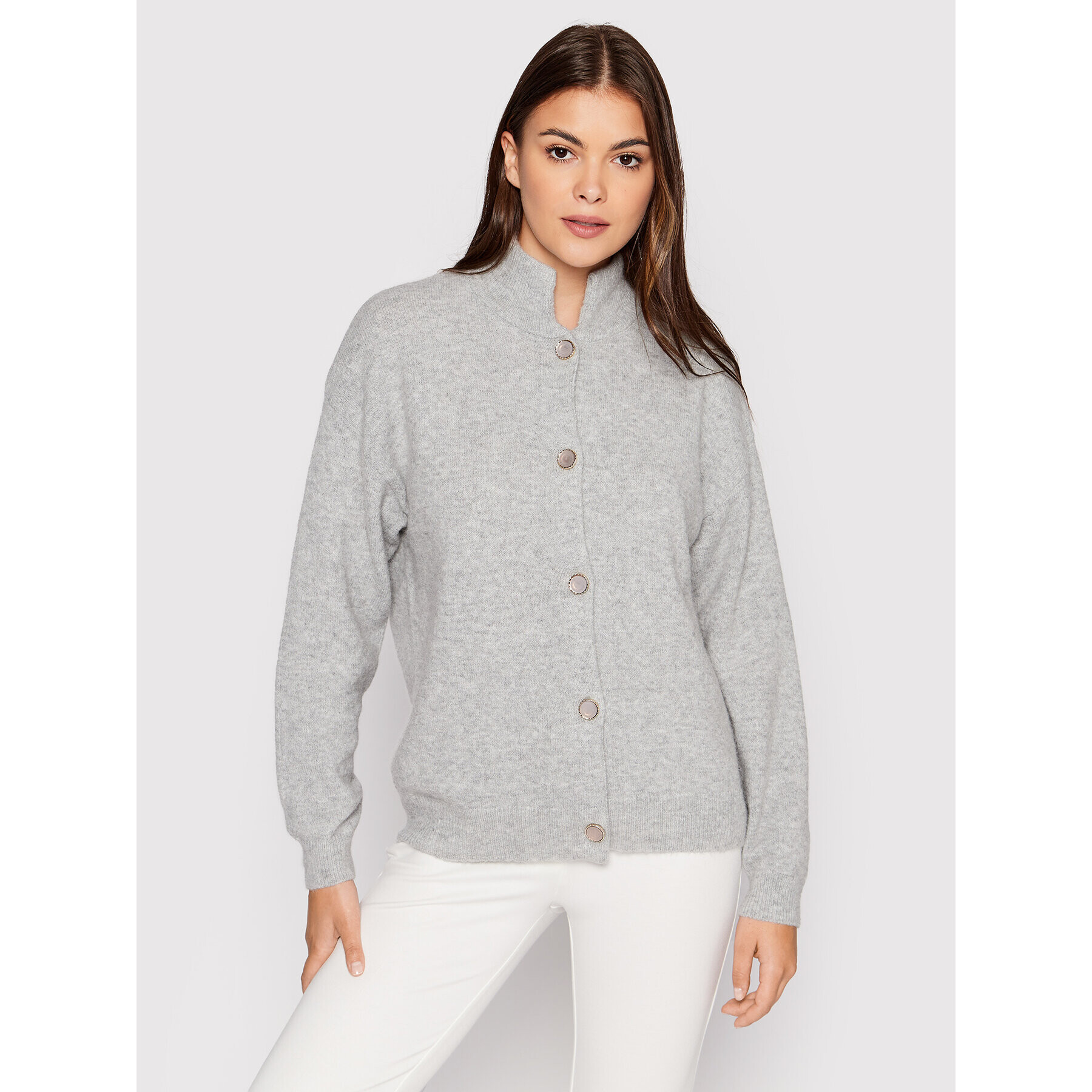 Karen by Simonsen Кардиган Nora 10103610 Сив Regular Fit - Pepit.bg