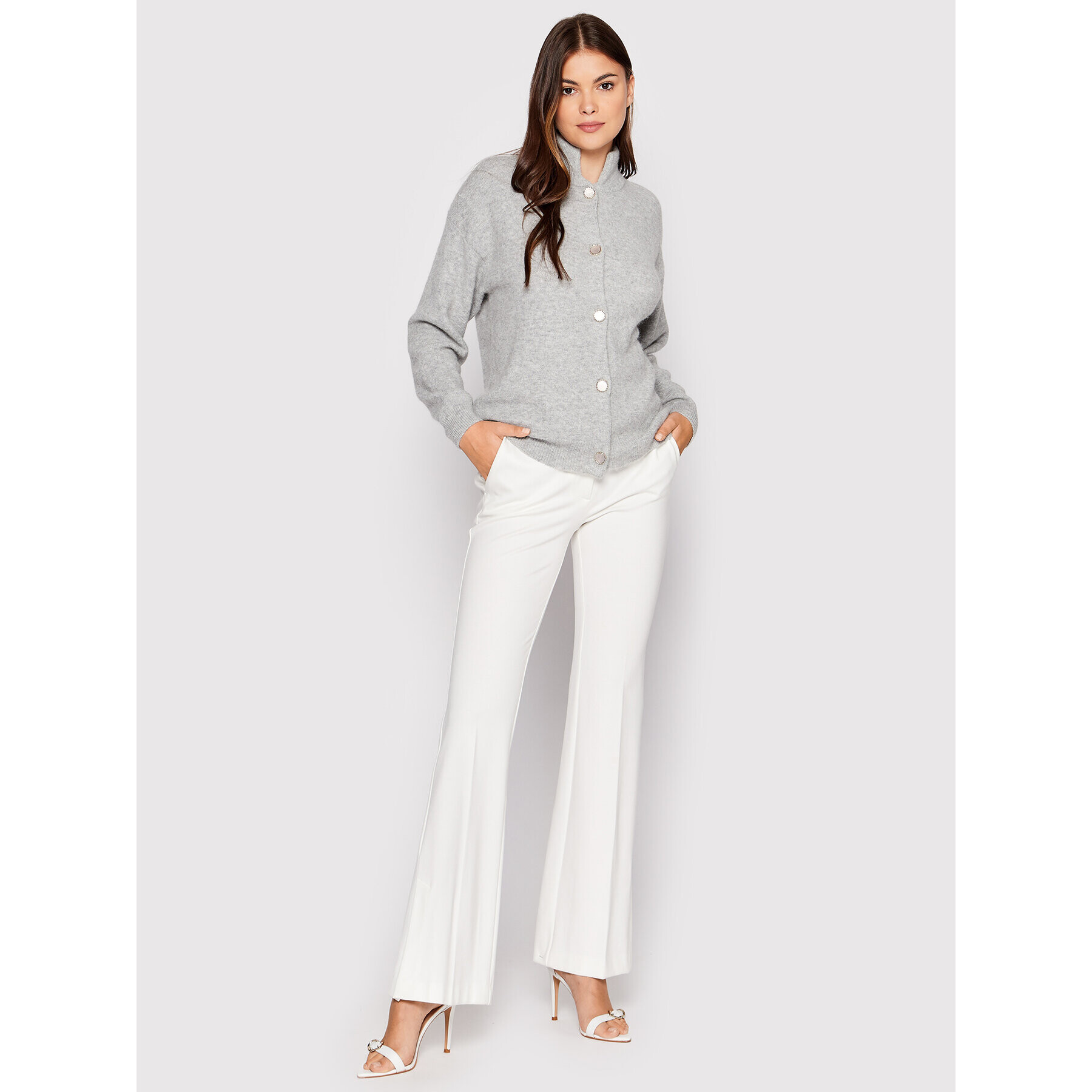 Karen by Simonsen Кардиган Nora 10103610 Сив Regular Fit - Pepit.bg