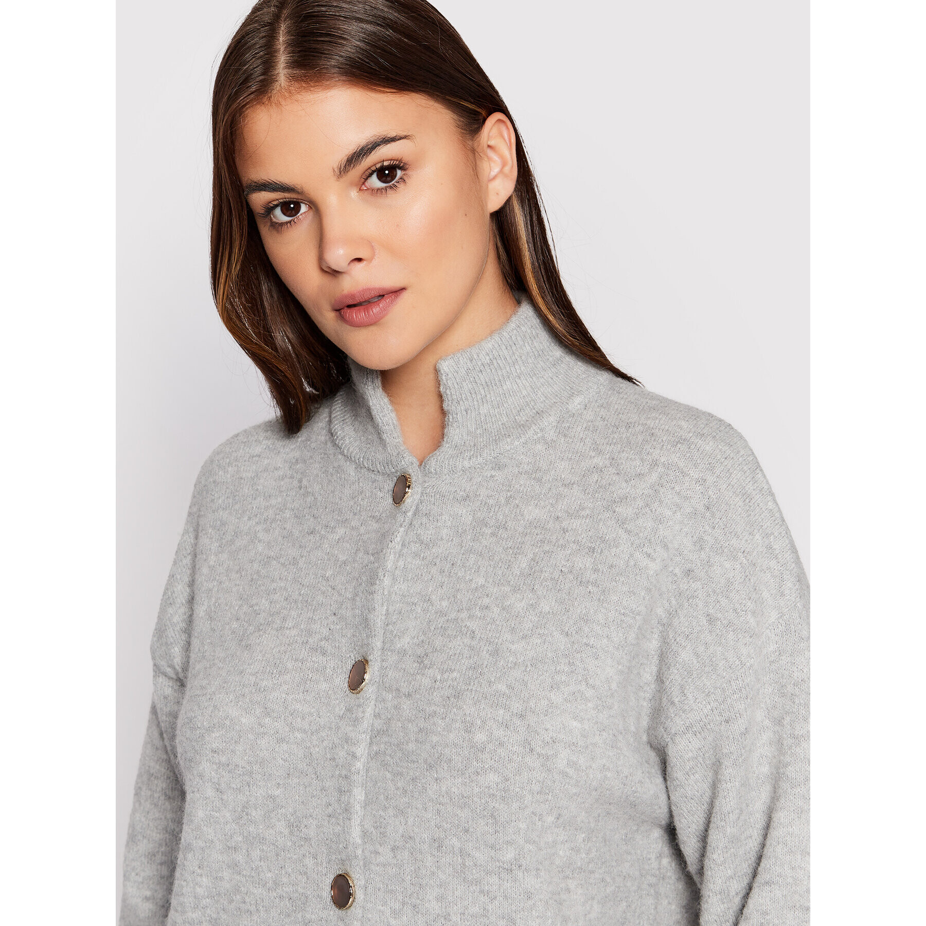 Karen by Simonsen Кардиган Nora 10103610 Сив Regular Fit - Pepit.bg
