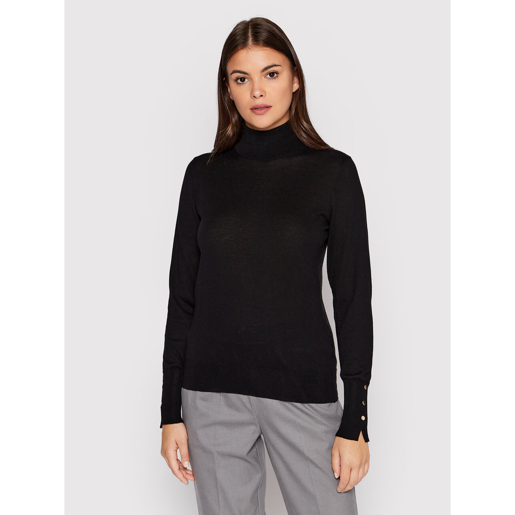 Karen by Simonsen Поло Nala 10103295 Черен Slim Fit - Pepit.bg