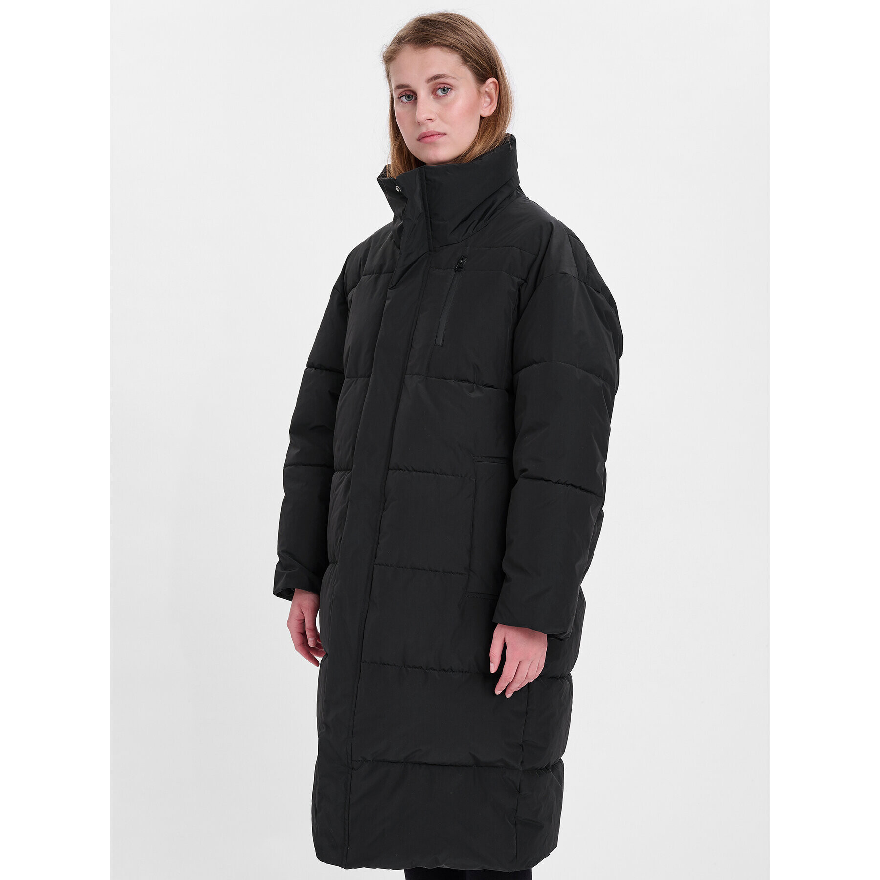 Karen by Simonsen Пухено яке Haze 10103684 Черен Regular Fit - Pepit.bg