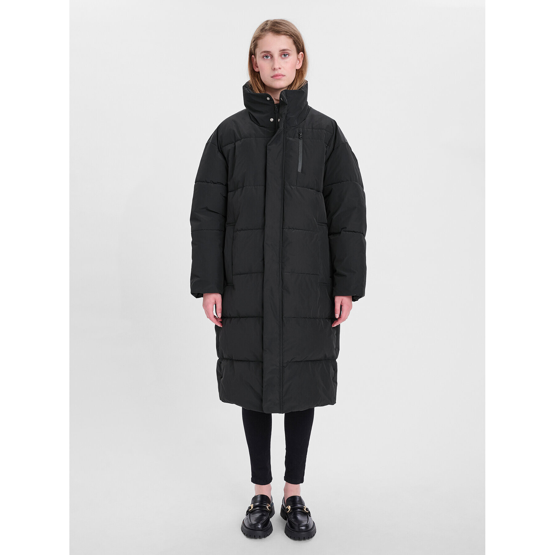 Karen by Simonsen Пухено яке Haze 10103684 Черен Regular Fit - Pepit.bg