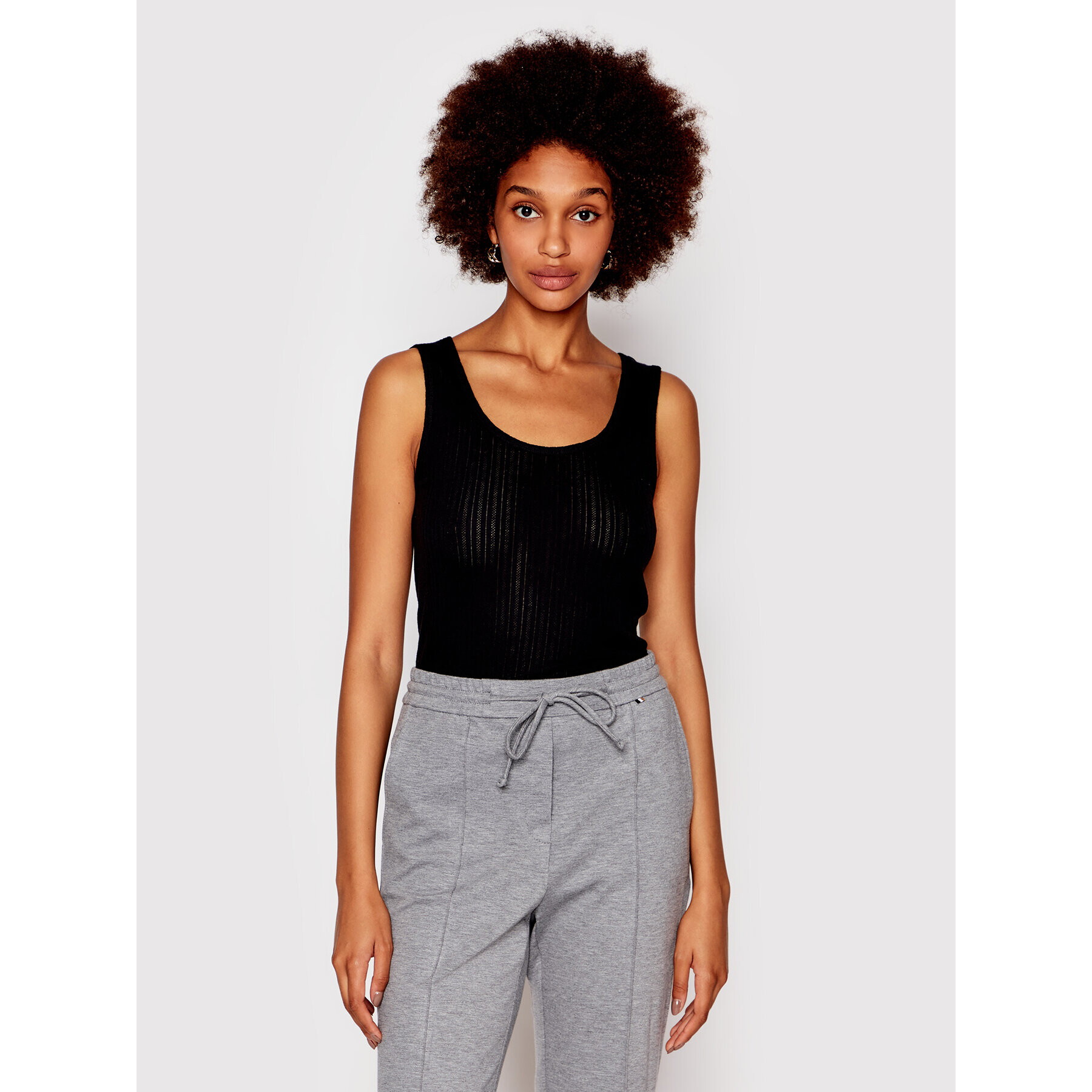 Karen by Simonsen топ Una 10103976 Черен Slim Fit - Pepit.bg