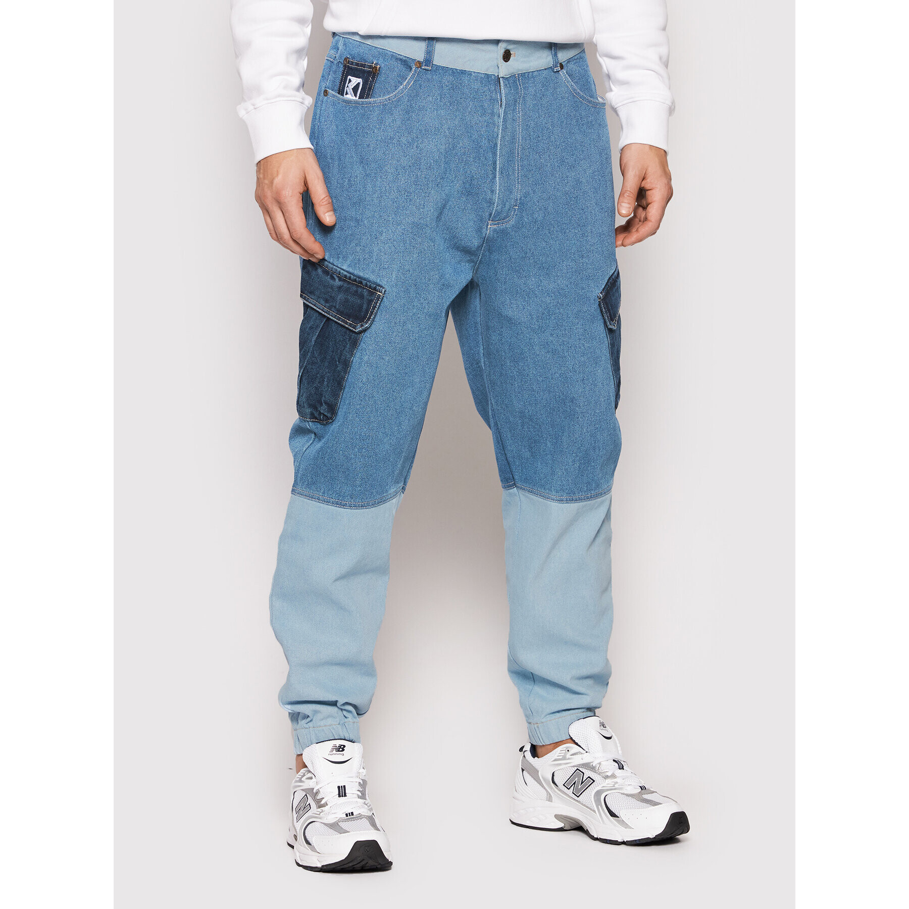 Karl Kani Дънки Block 6000853 Син Relaxed Fit - Pepit.bg