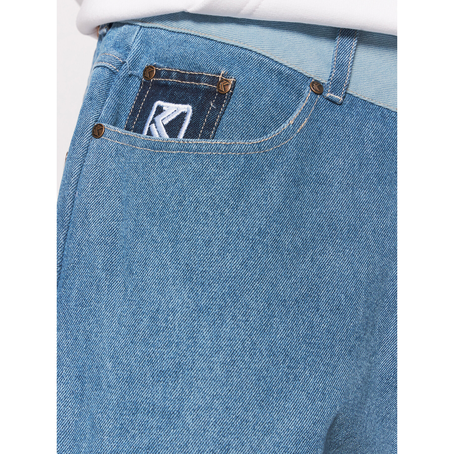 Karl Kani Дънки Block 6000853 Син Relaxed Fit - Pepit.bg