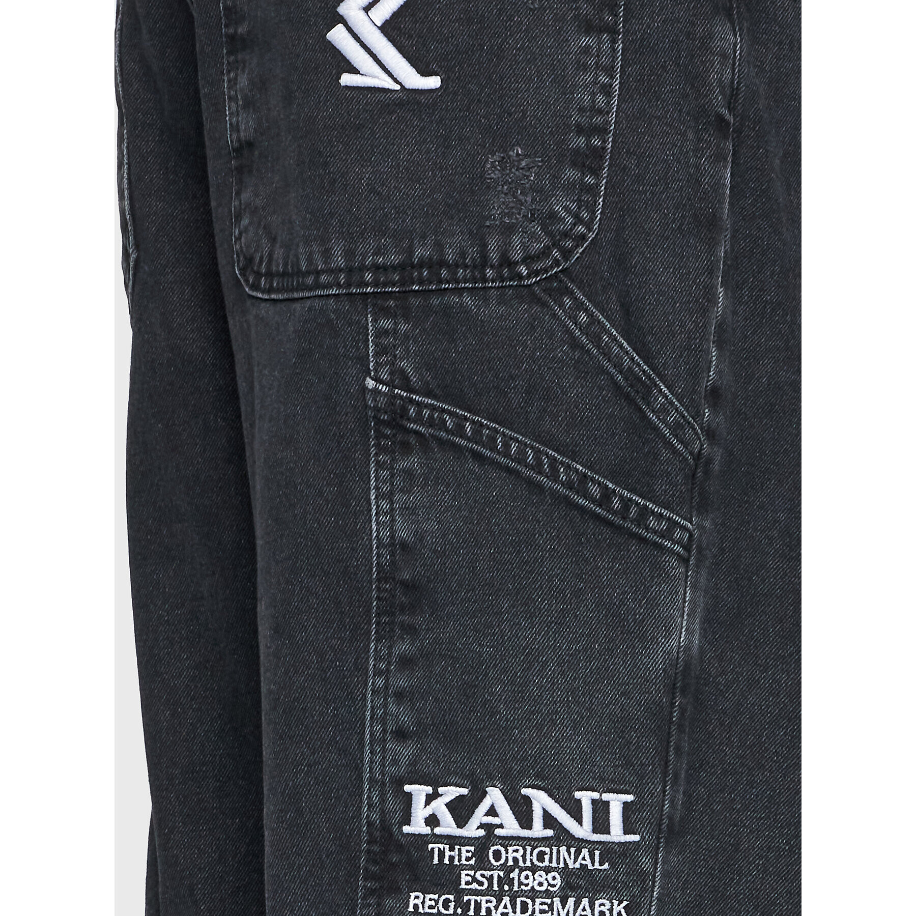 Karl Kani Дънки Retro 6000153 Черен Relaxed Fit - Pepit.bg