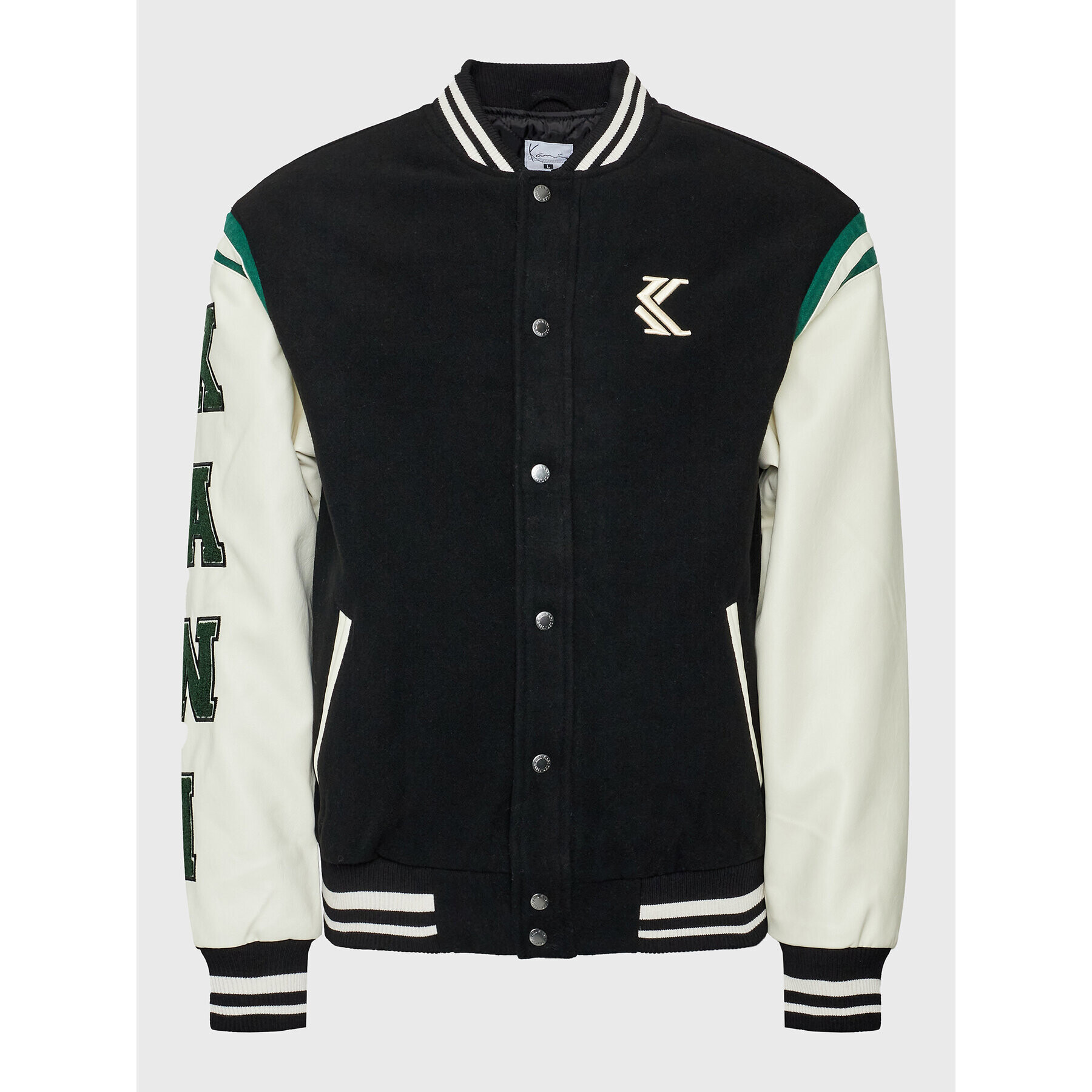 Karl Kani Яке бомбър College 6085176 Черен Regular Fit - Pepit.bg