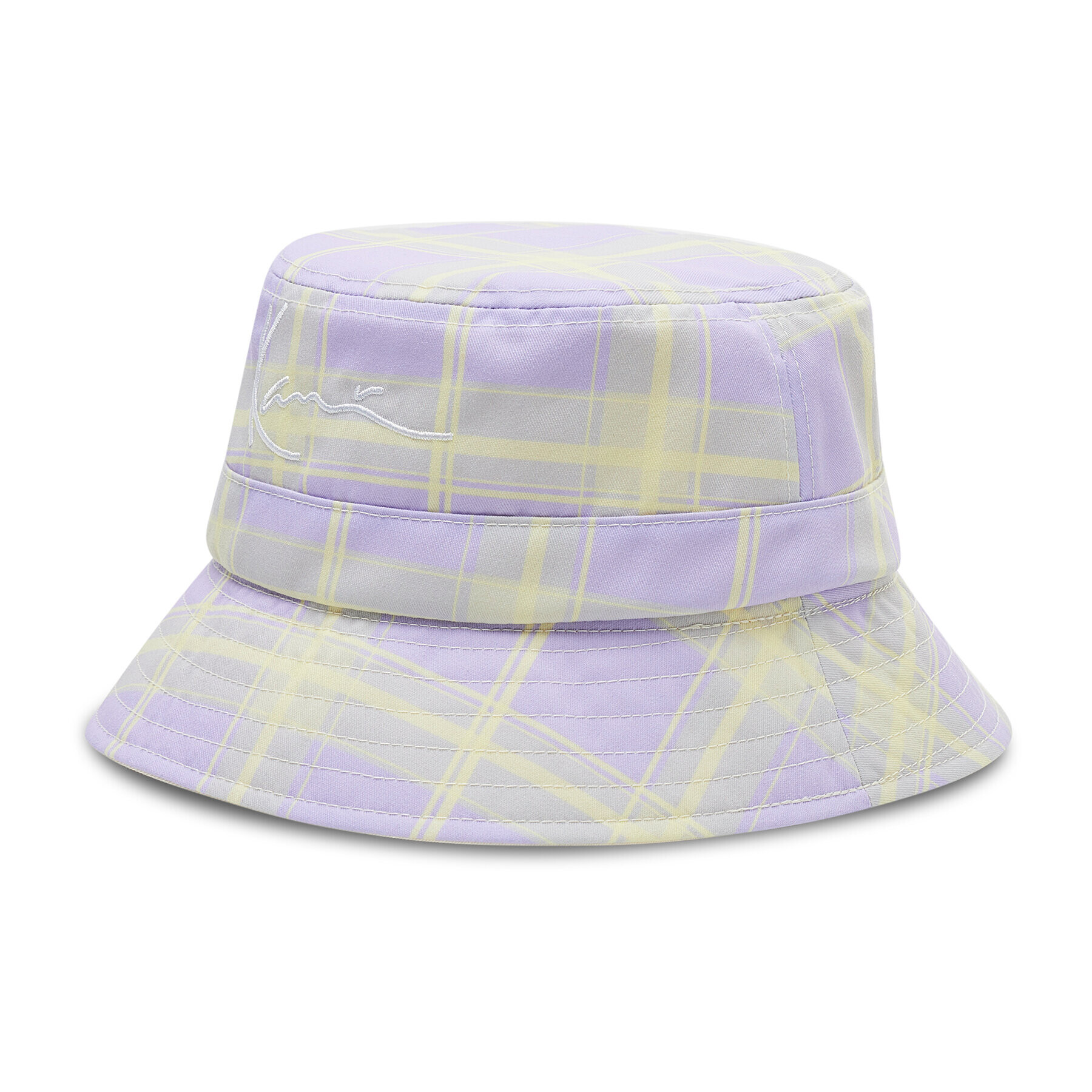 Karl Kani Капела Signature Reversible Check Bucket Hat 7015488 Виолетов - Pepit.bg