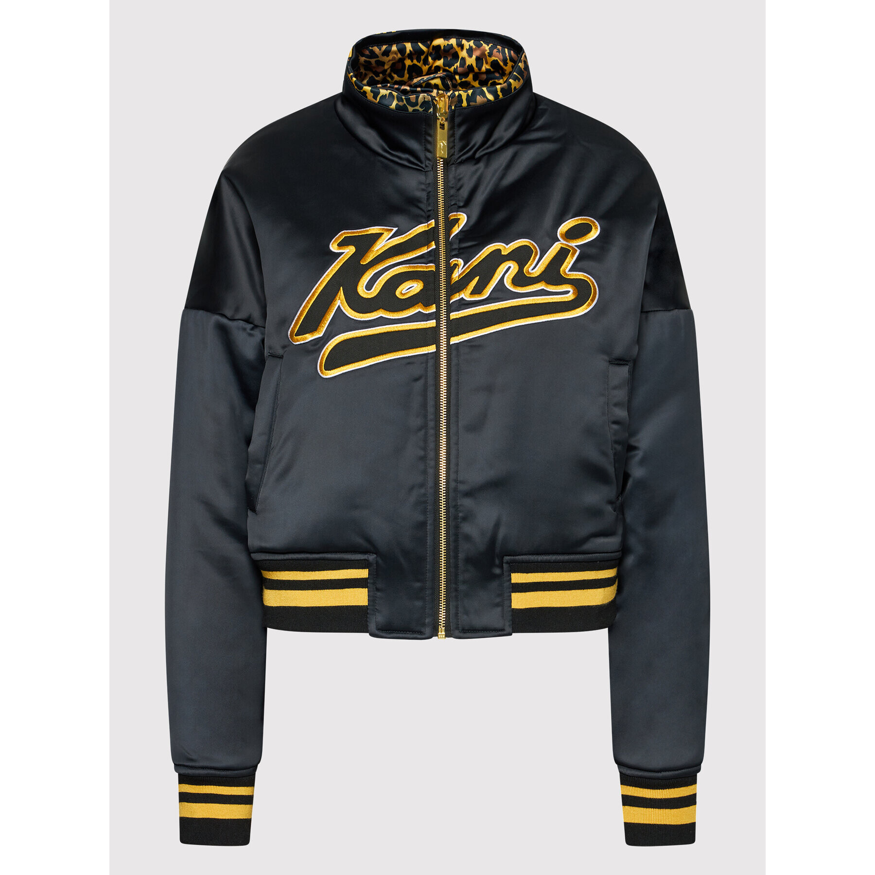 Karl Kani Преходно яке Leo 6186537 Черен Regular Fit - Pepit.bg