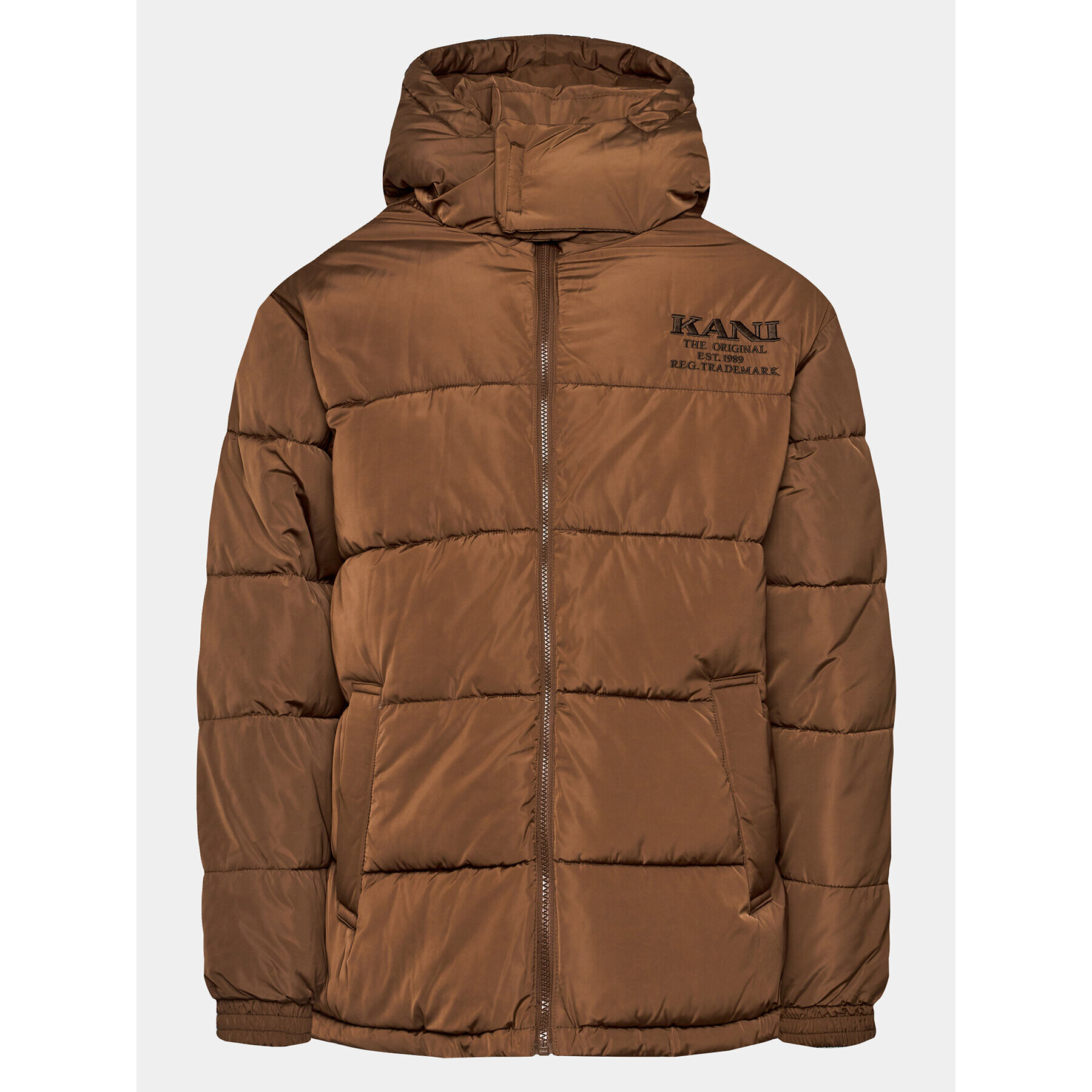 Karl Kani Пухено яке 6076045 Кафяв Regular Fit - Pepit.bg
