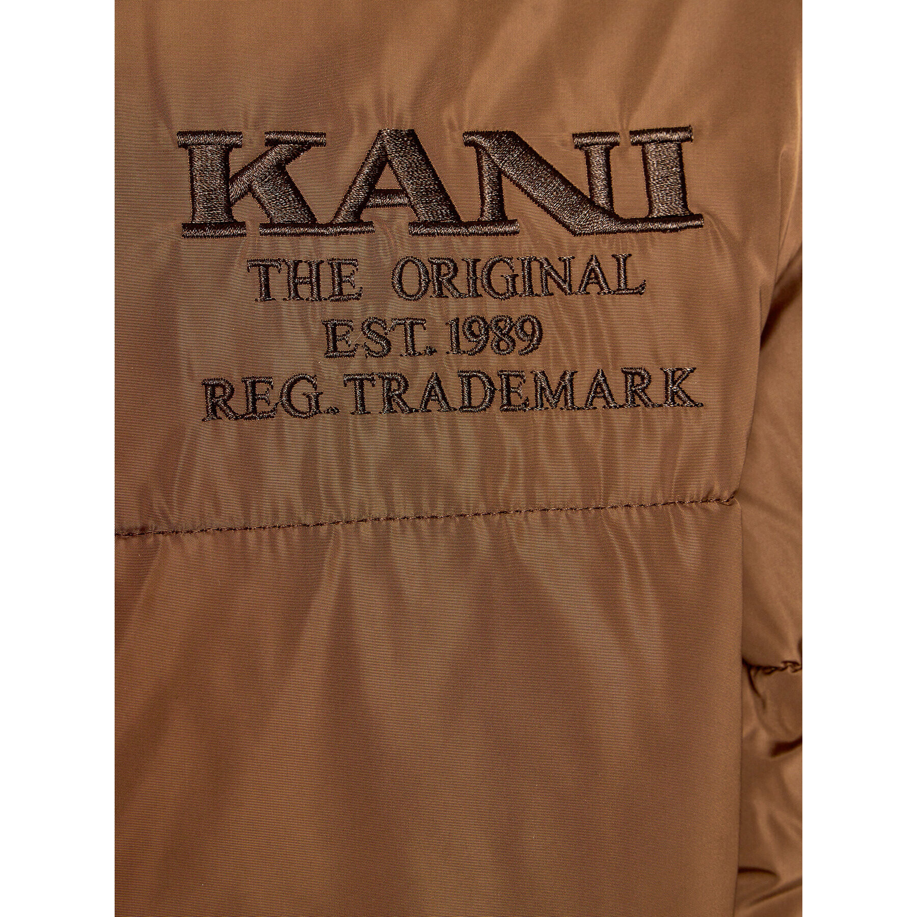 Karl Kani Пухено яке 6076045 Кафяв Regular Fit - Pepit.bg