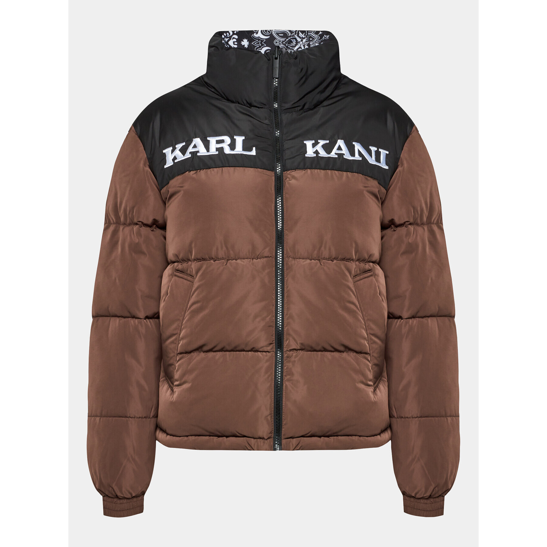 Karl Kani Пухено яке 6176632 Кафяв Regular Fit - Pepit.bg